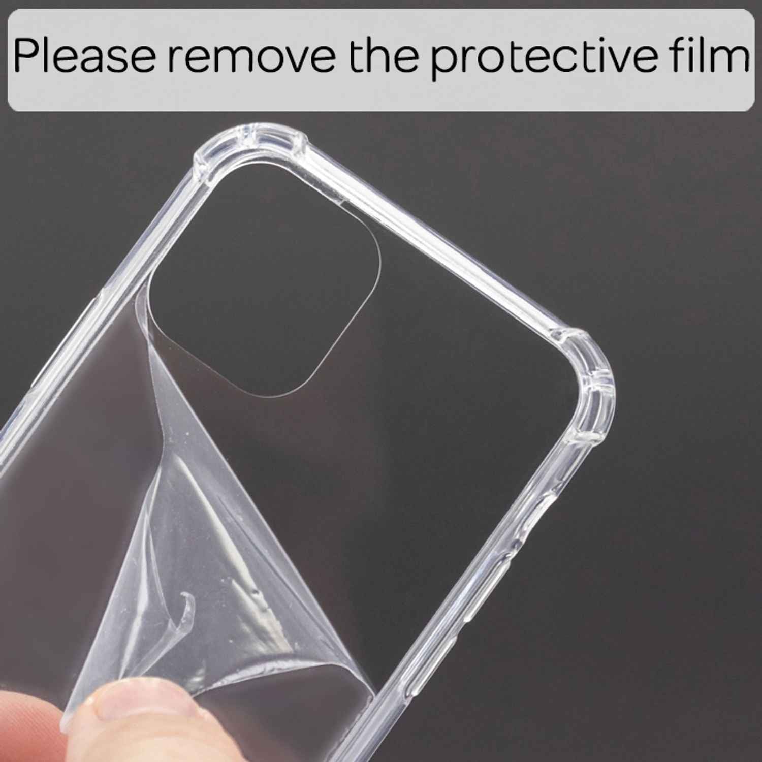 NALIA Handy Hülle mit Kette für iPhone 12/ iPhone 12 Pro, Hard Case Schutz Cover