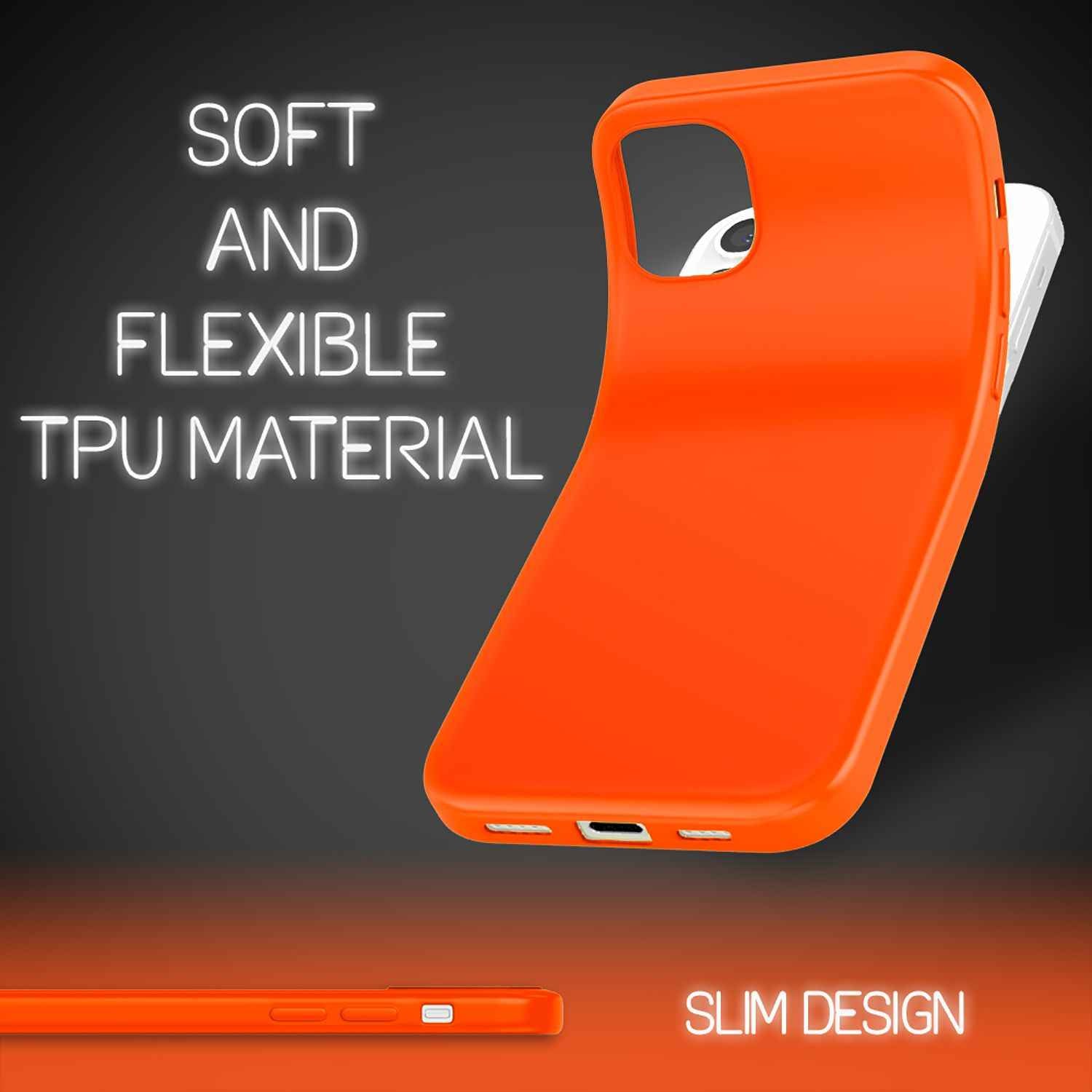 NALIA Neon Handy Hülle für iPhone 12 Pro Max, Slim Case Schutz Cover Etui Bumper