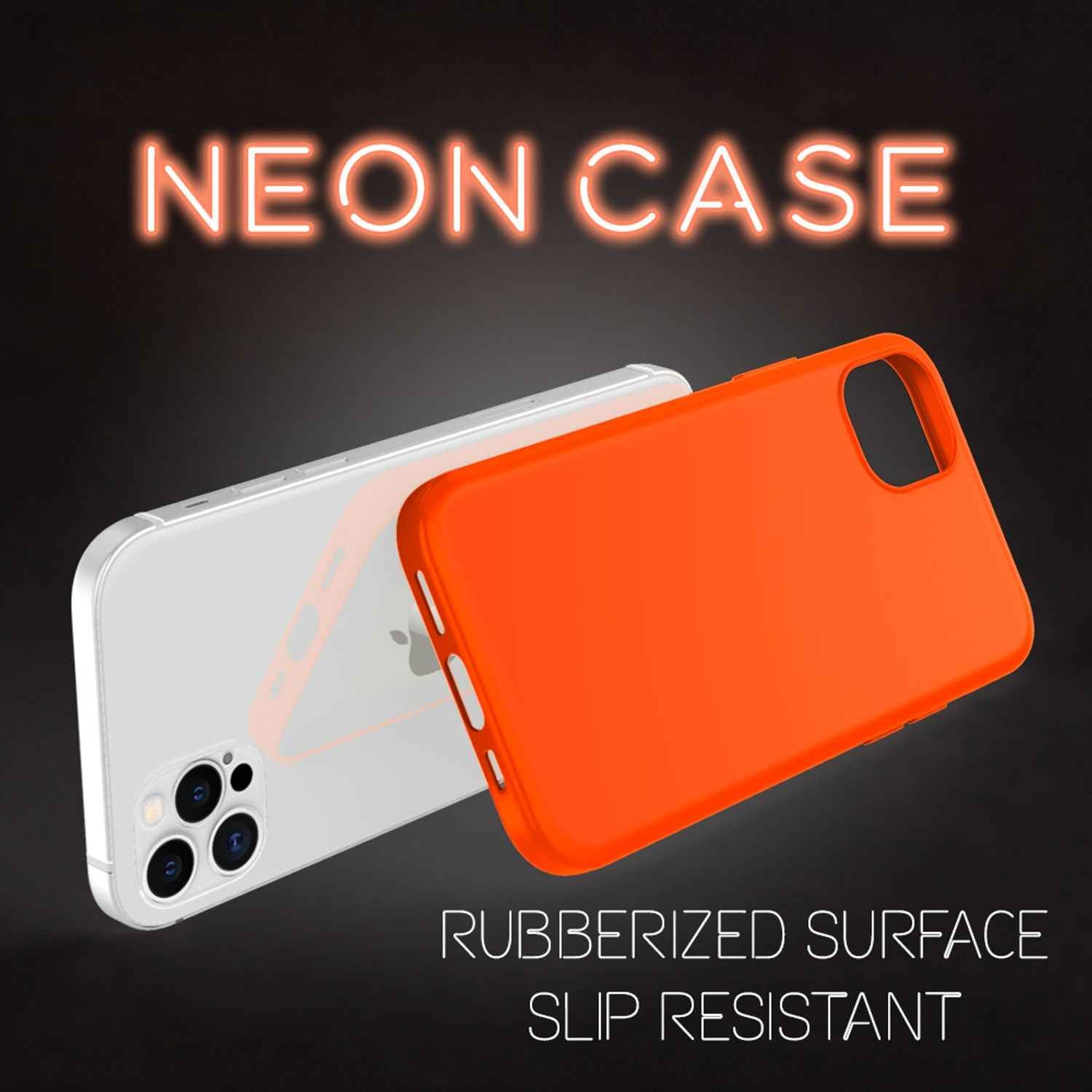 NALIA Neon Handy Hülle für iPhone 12 Pro Max, Slim Case Schutz Cover Etui Bumper