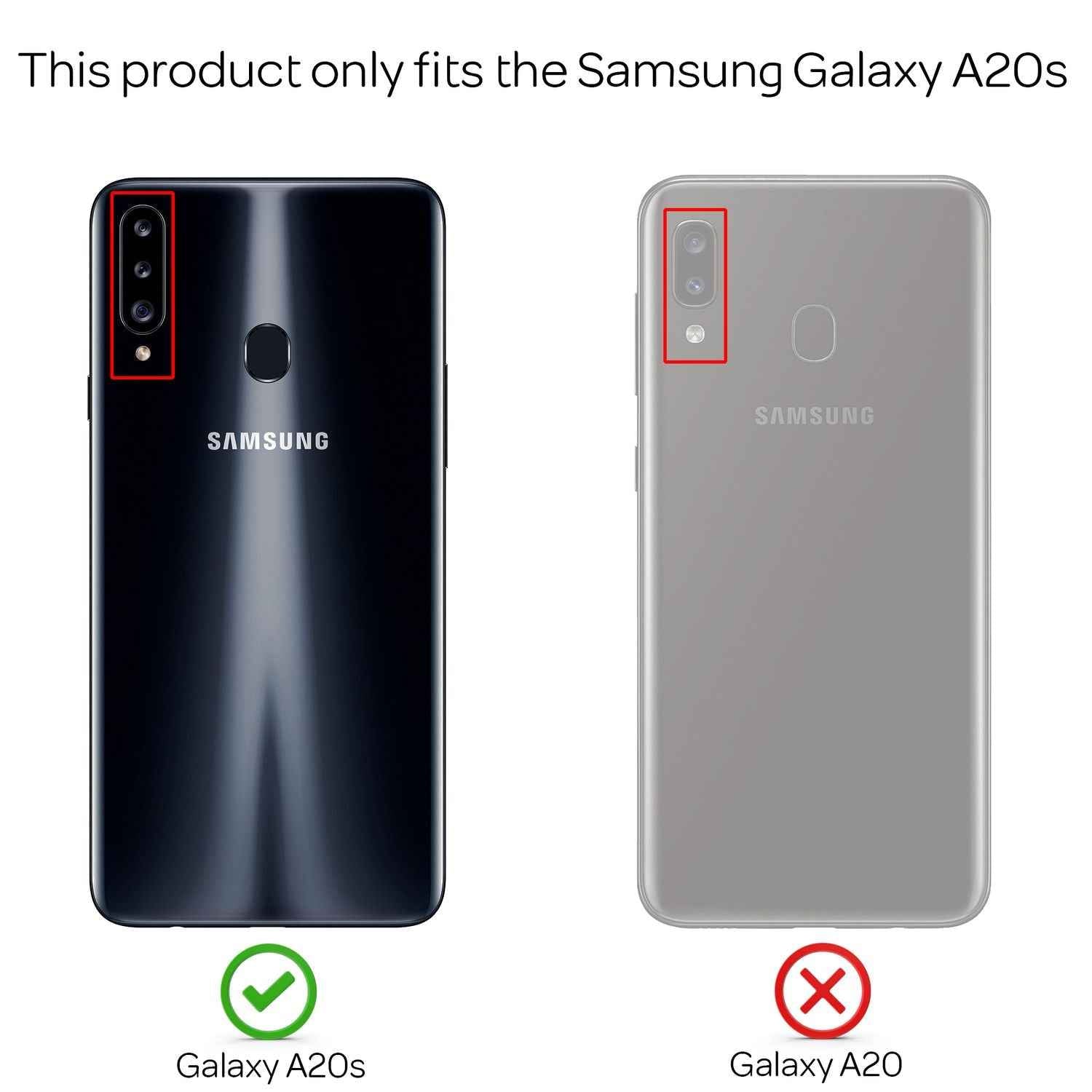 NALIA Klare Handy Hülle für Samsung Galaxy A20s, Clear Case Cover Schutz Tasche