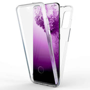 NALIA 360° Handy Hülle für Samsung Galaxy S20, Clear Case Schutz Cover Etui Slim