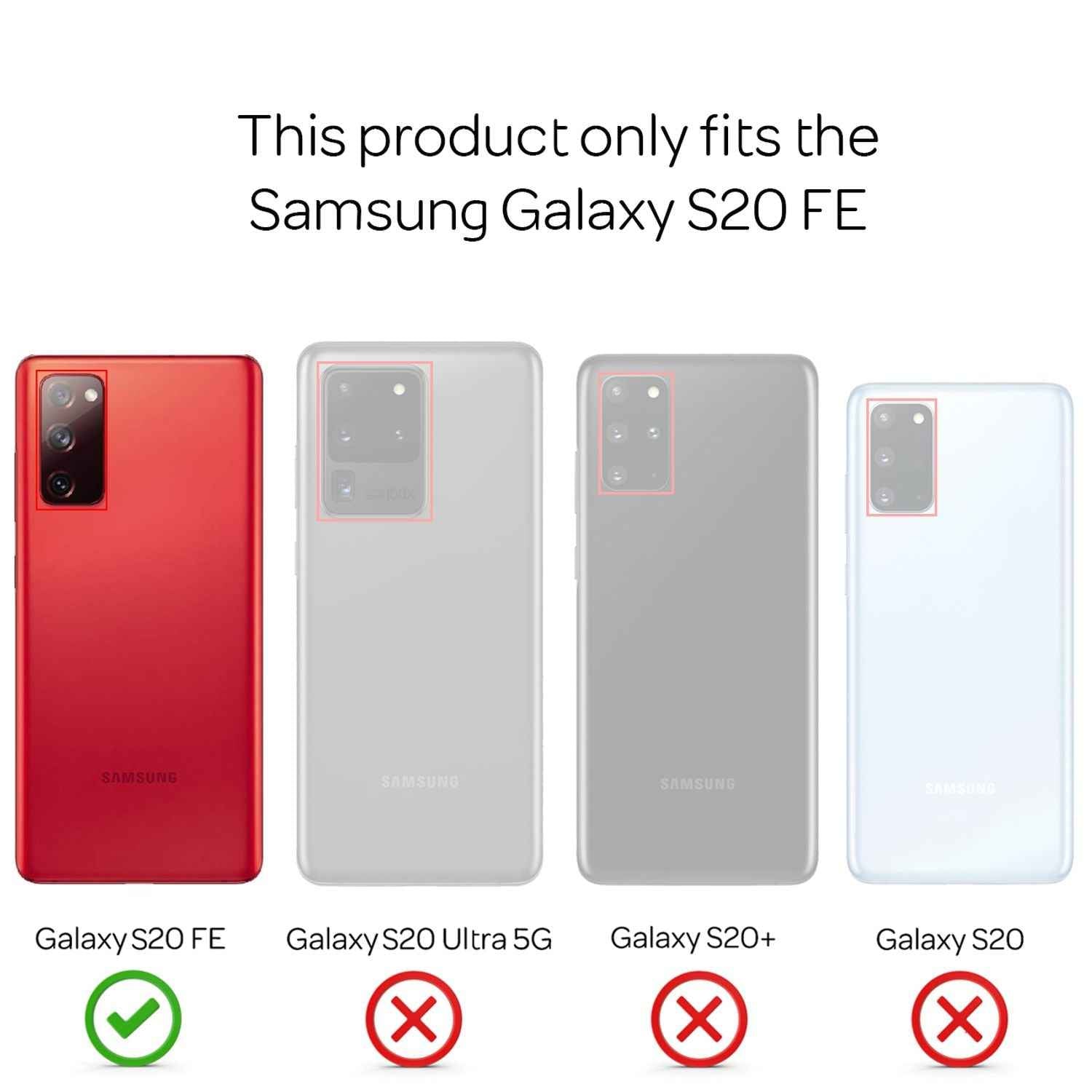 NALIA Klare Schutz Hülle für Samsung Galaxy S20 FE, Hard Case Clear Handy Cover