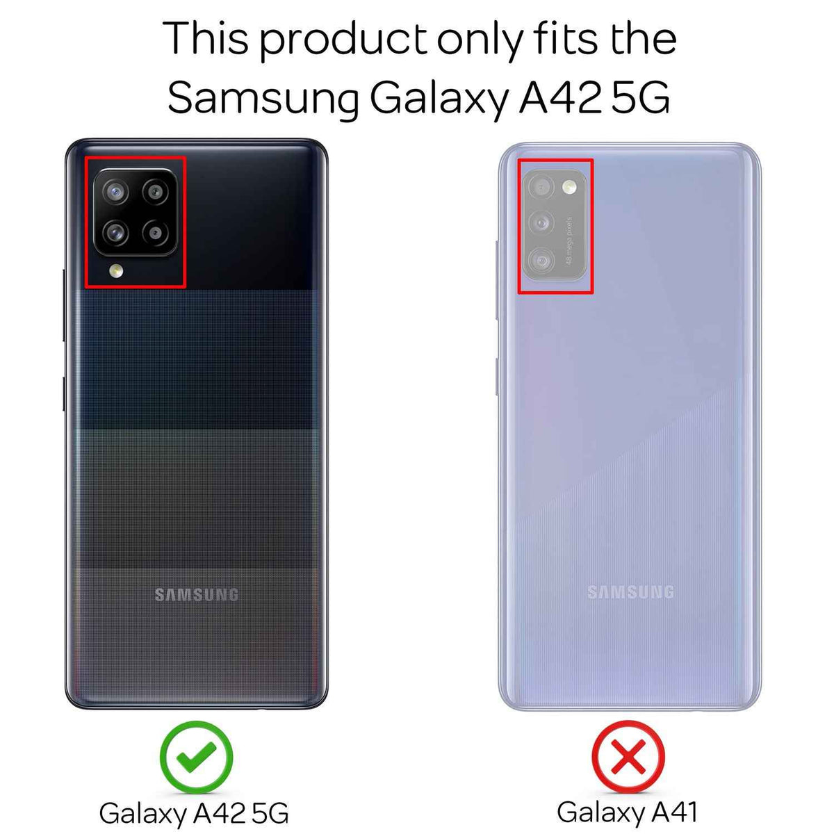 NALIA Ring Handyhülle für Samsung Galaxy A42 5G, Handy Cover Schutz Tasche Etui Case
