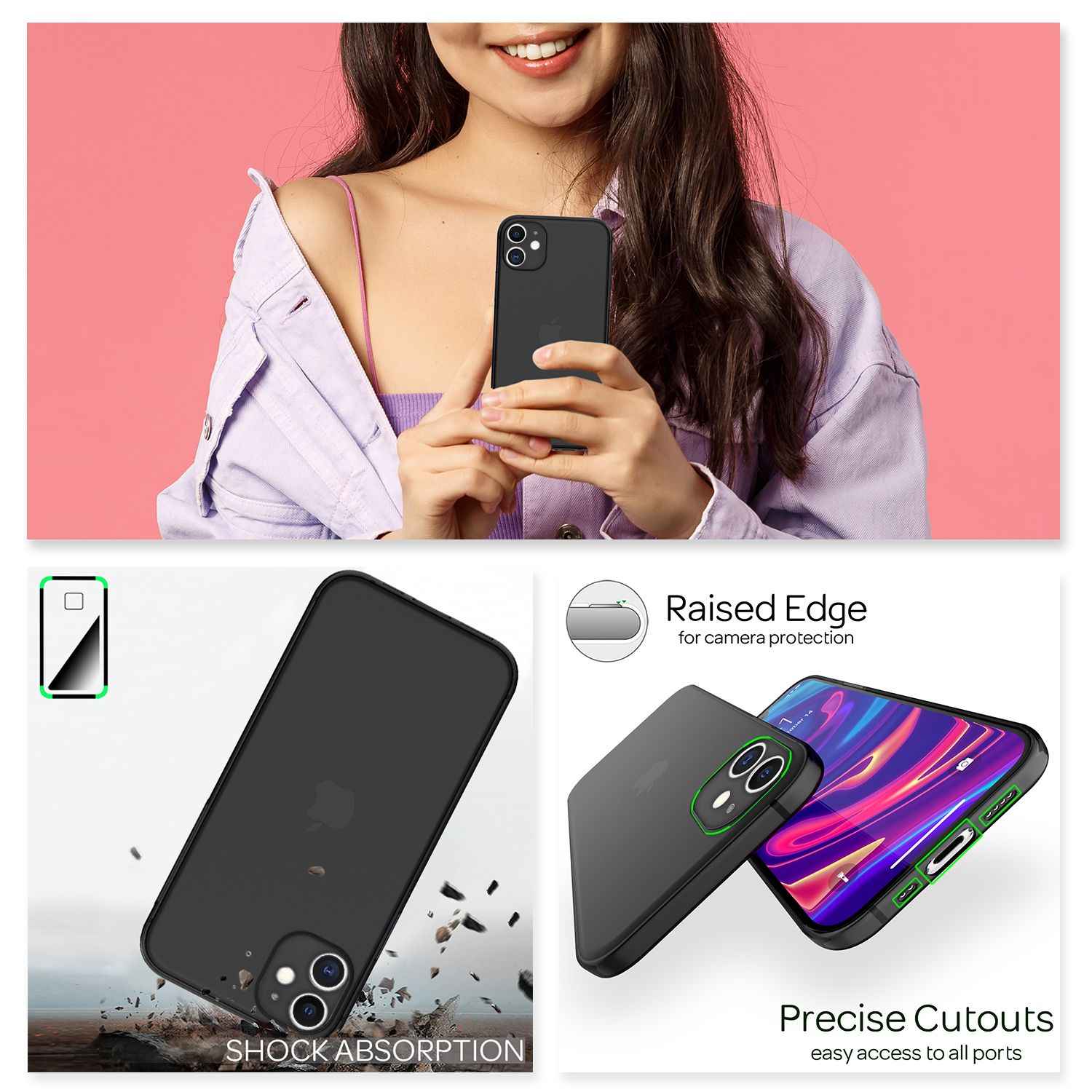 NALIA Extra Dünn Hard Case für iPhone 12 Mini, Ultra Slim Handy Hülle Cover Etui