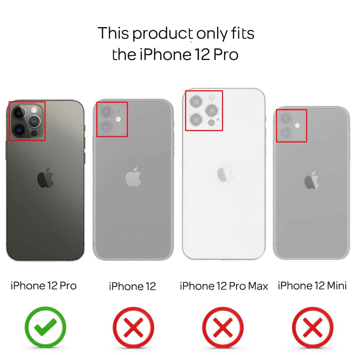 NALIA Extra Dünn Hard Case für iPhone 12 Pro, Ultra Slim Handy Hülle