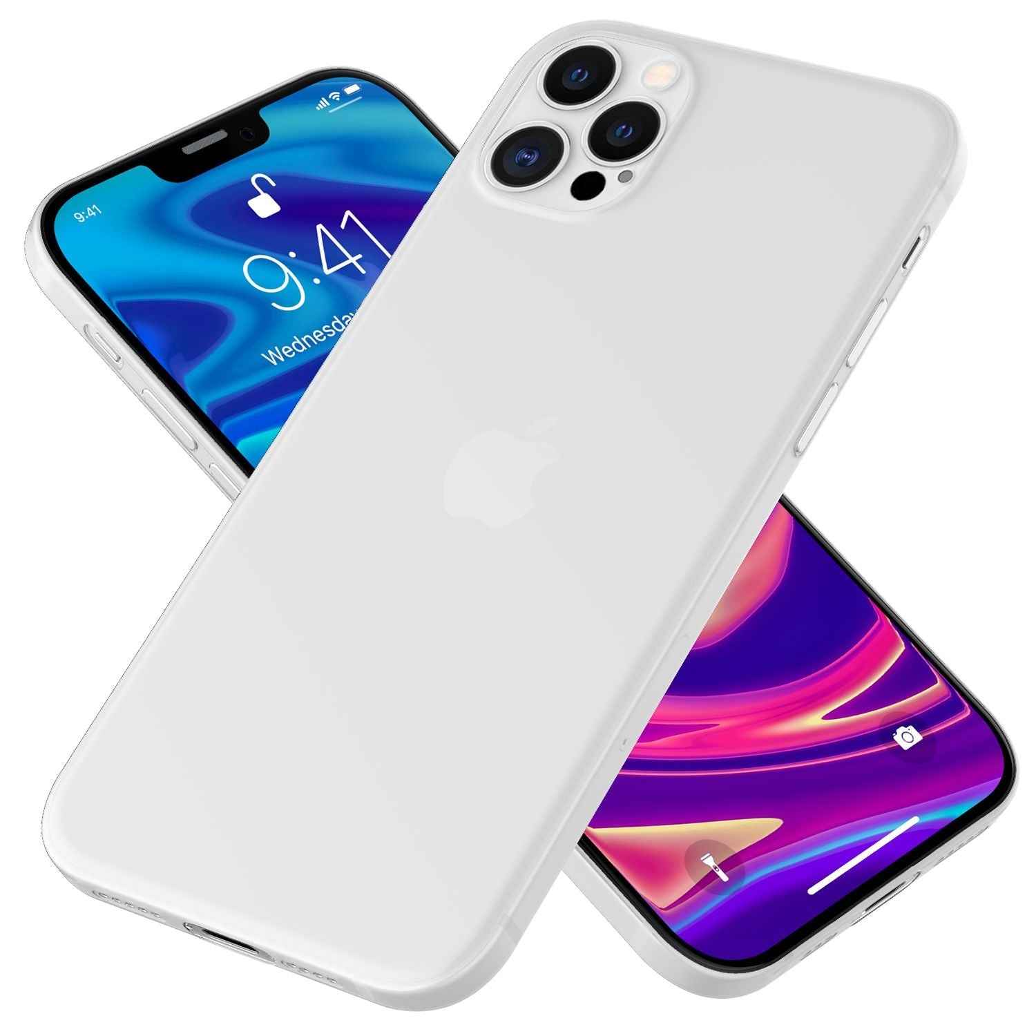 NALIA Extra Dünn Hard Case für iPhone 12 Pro Max, Ultra Slim Handy Hülle Cover