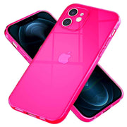 NALIA Klare Neon Handy Hülle für iPhone 12 Mini, Bunt Durchsichtig Cover Case