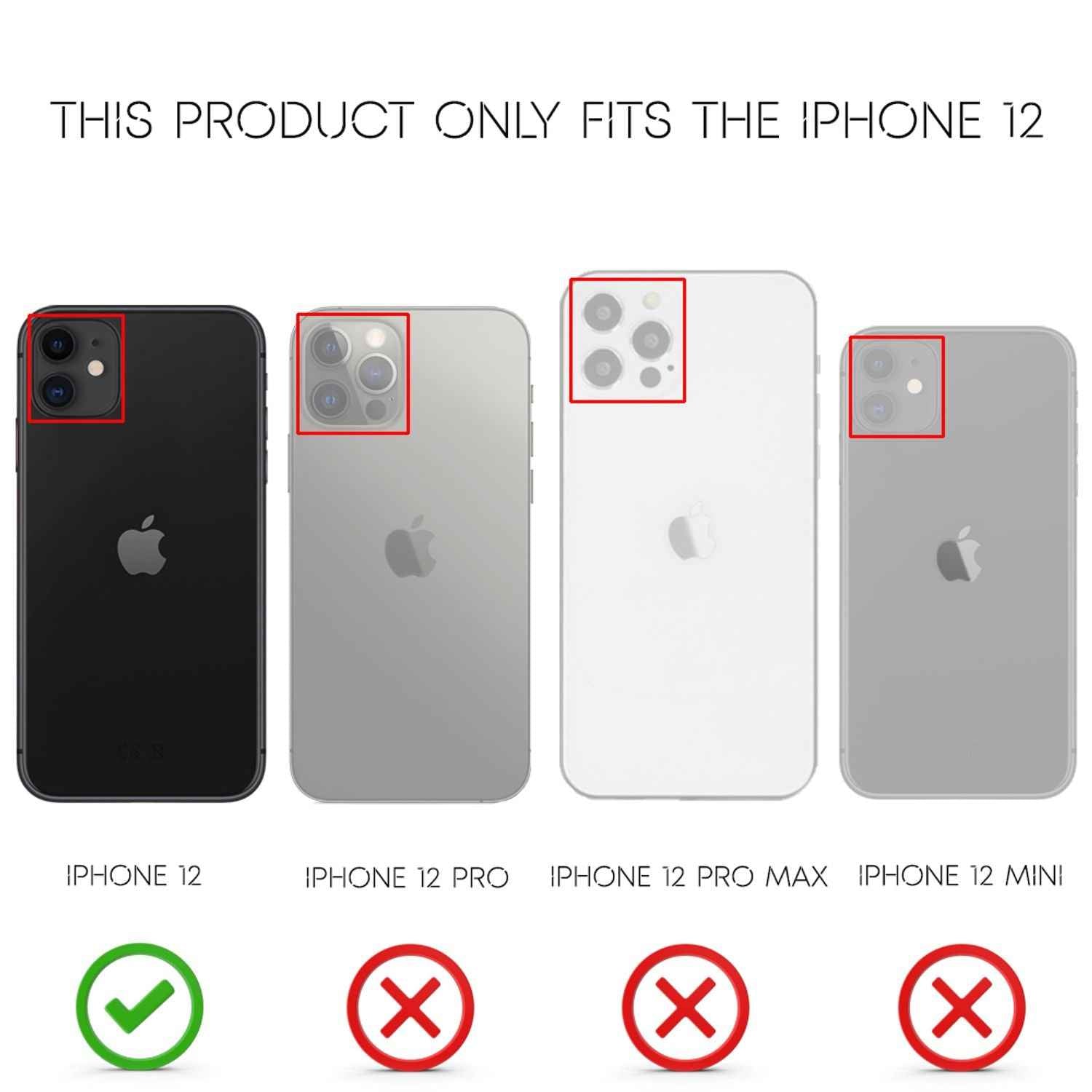 NALIA Klare Neon Handy Hülle für iPhone 12, Bunt Durchsichtig Schutz Case Cover