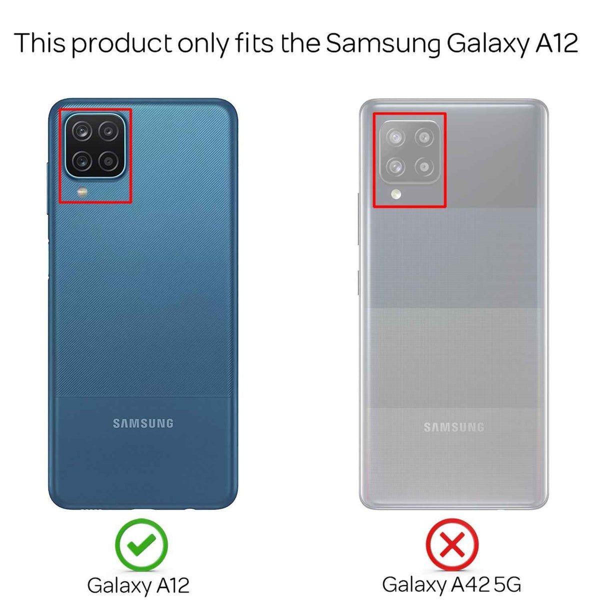 NALIA Klare 360° Handy Hülle für Samsung Galaxy A12, Full Cover Schutz Hard Case