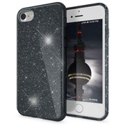 NALIA iPhone SE 2022 / SE 2020 / iP 8 / iP 7 - Glitzer Hülle Bling Case Handy