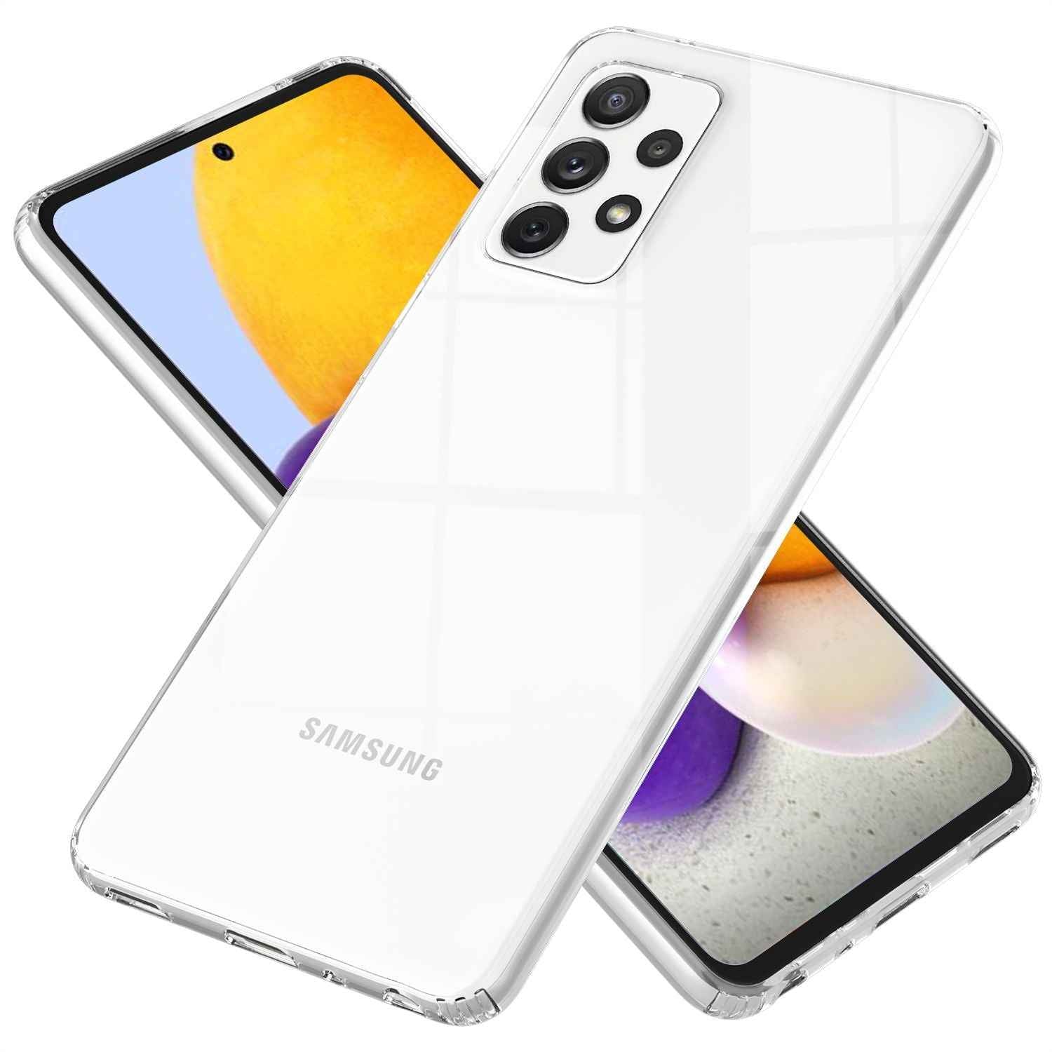 NALIA Schutzhülle für Samsung Galaxy A72, Transparente Handy Hülle Case Cover