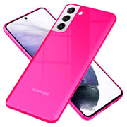 NALIA Neon Handy Hülle für Samsung Galaxy S21+, Transparent Silikon Case Cover