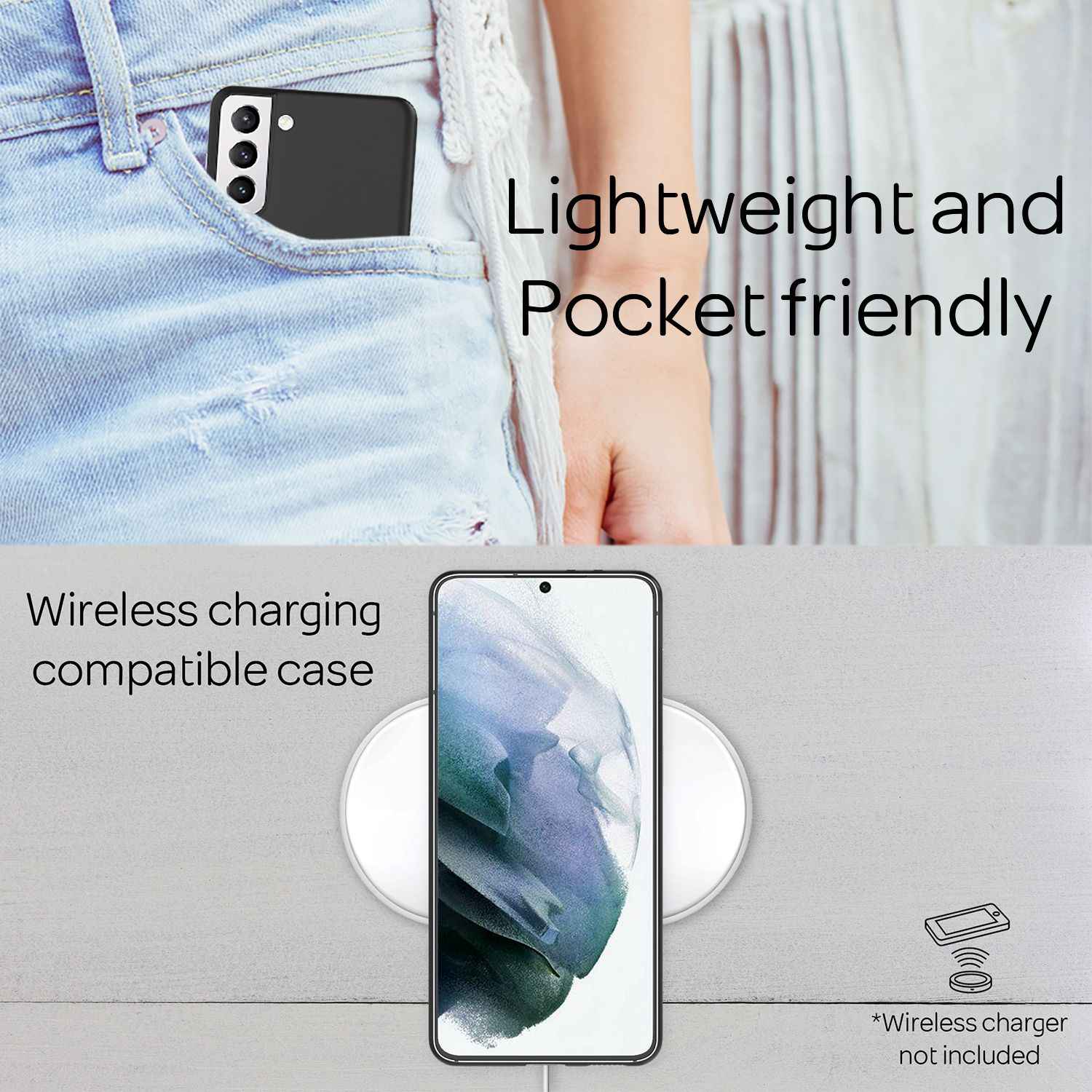 NALIA Extra Dünn Hard Case für Samsung Galaxy S21, Ultra Slim Handy Hülle Cover