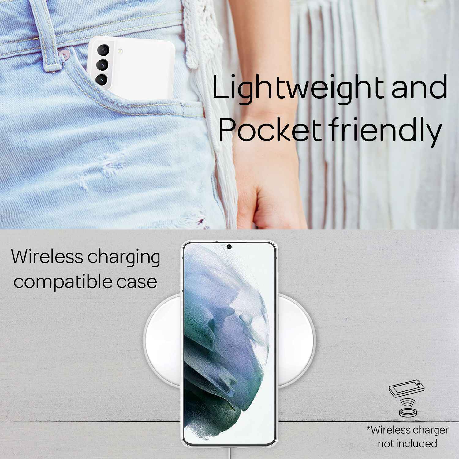 NALIA Extra Dünn Hard Case für Samsung Galaxy S21, Ultra Slim Handy Hülle Cover