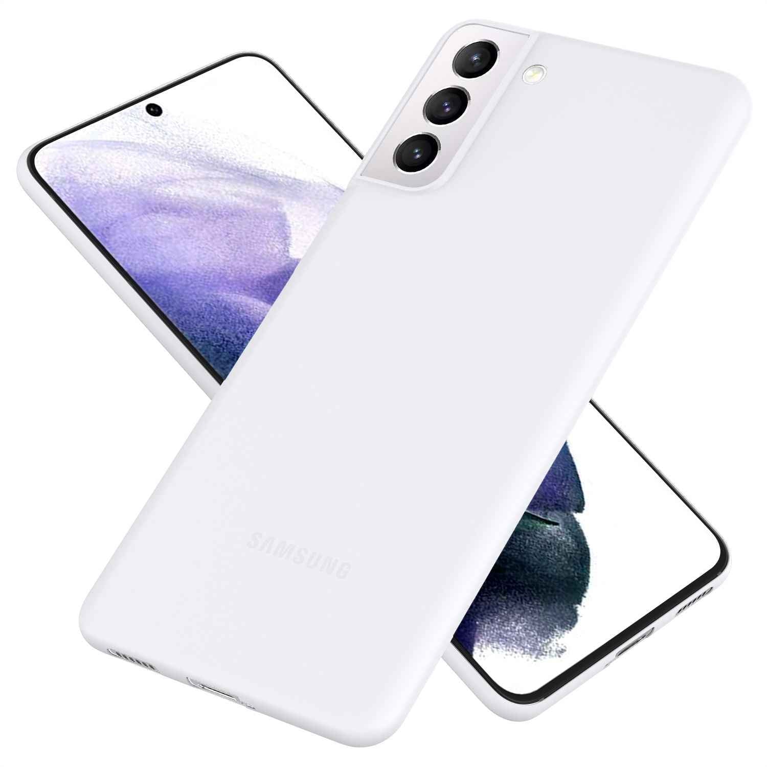 NALIA Extra Dünn Hard Case für Samsung Galaxy S21 Plus, Slim Handy Hülle Cover