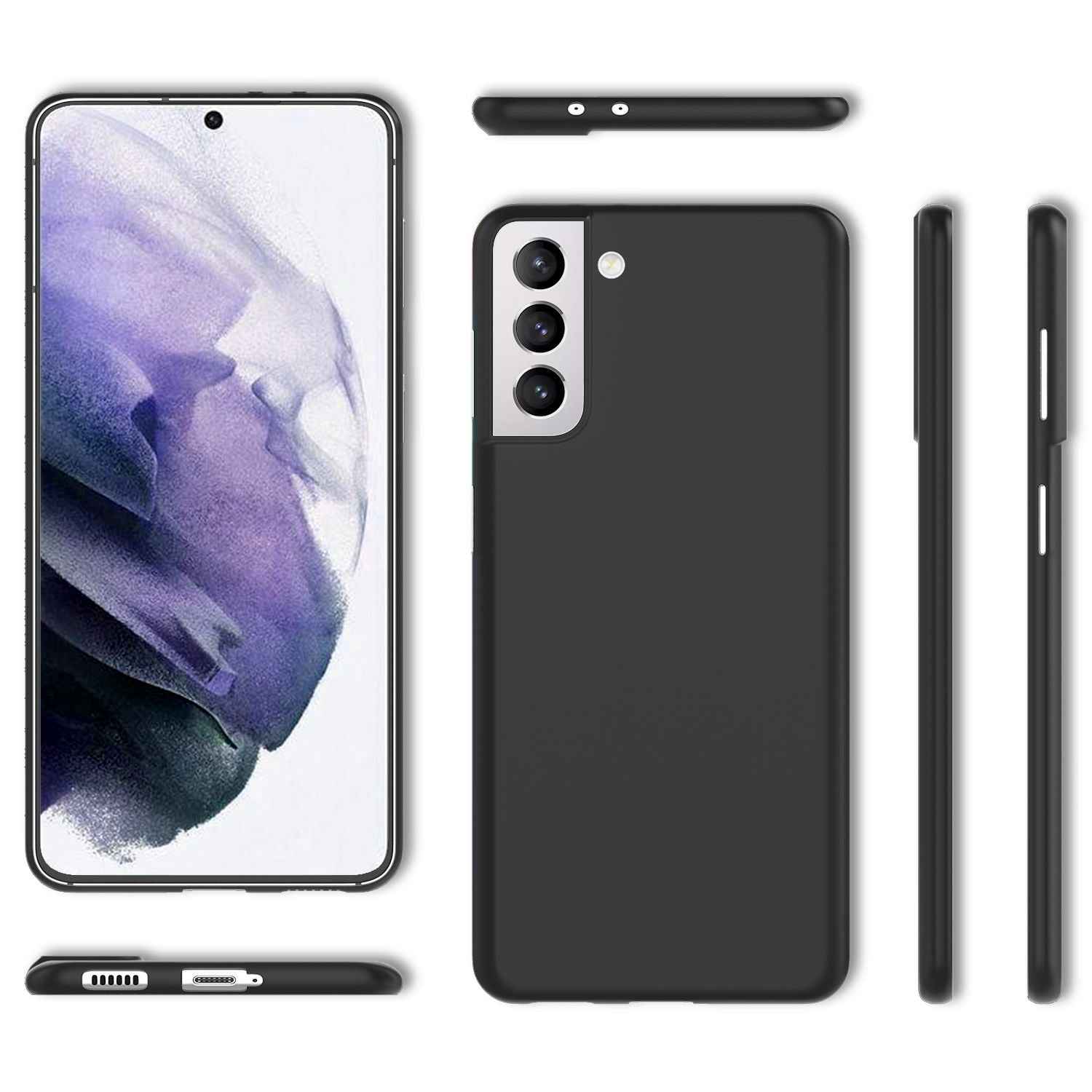 NALIA Extra Dünn Hard Case für Samsung Galaxy S21 Plus, Slim Handy Hülle Cover