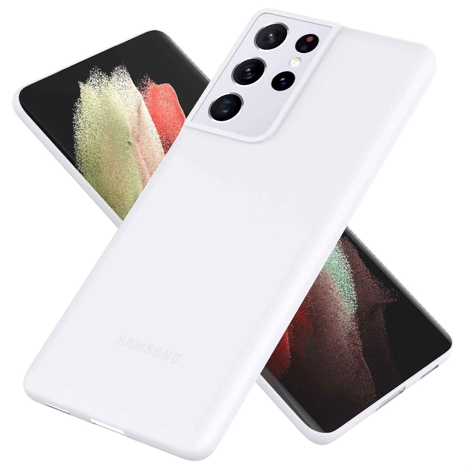 NALIA Extra Dünn Hard Case für Samsung Galaxy S21 Ultra, Slim Handy Hülle Cover