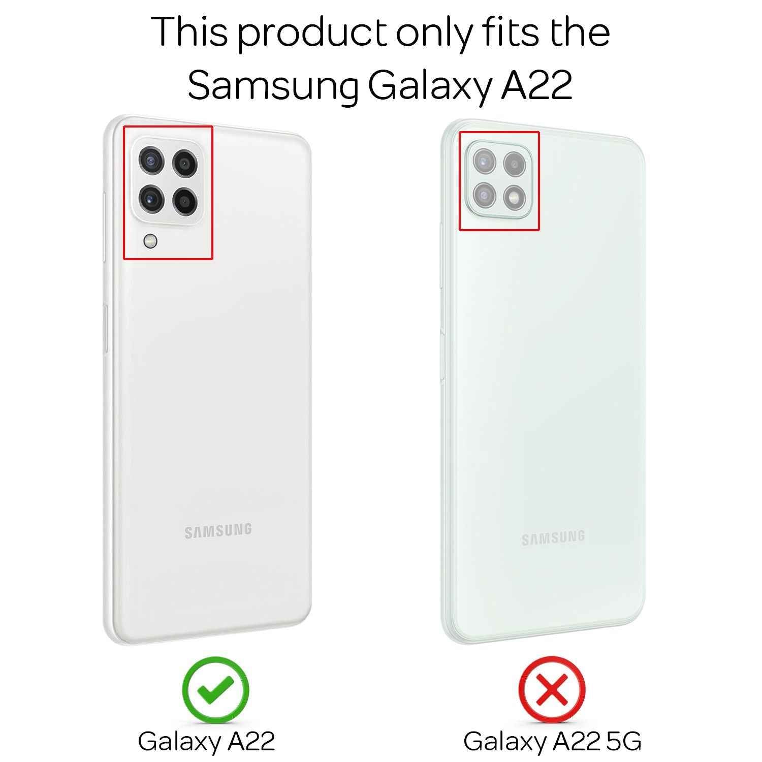 NALIA Military-Style Ringhülle für Samsung Galaxy A22, Extrem Schützend Stoßfest