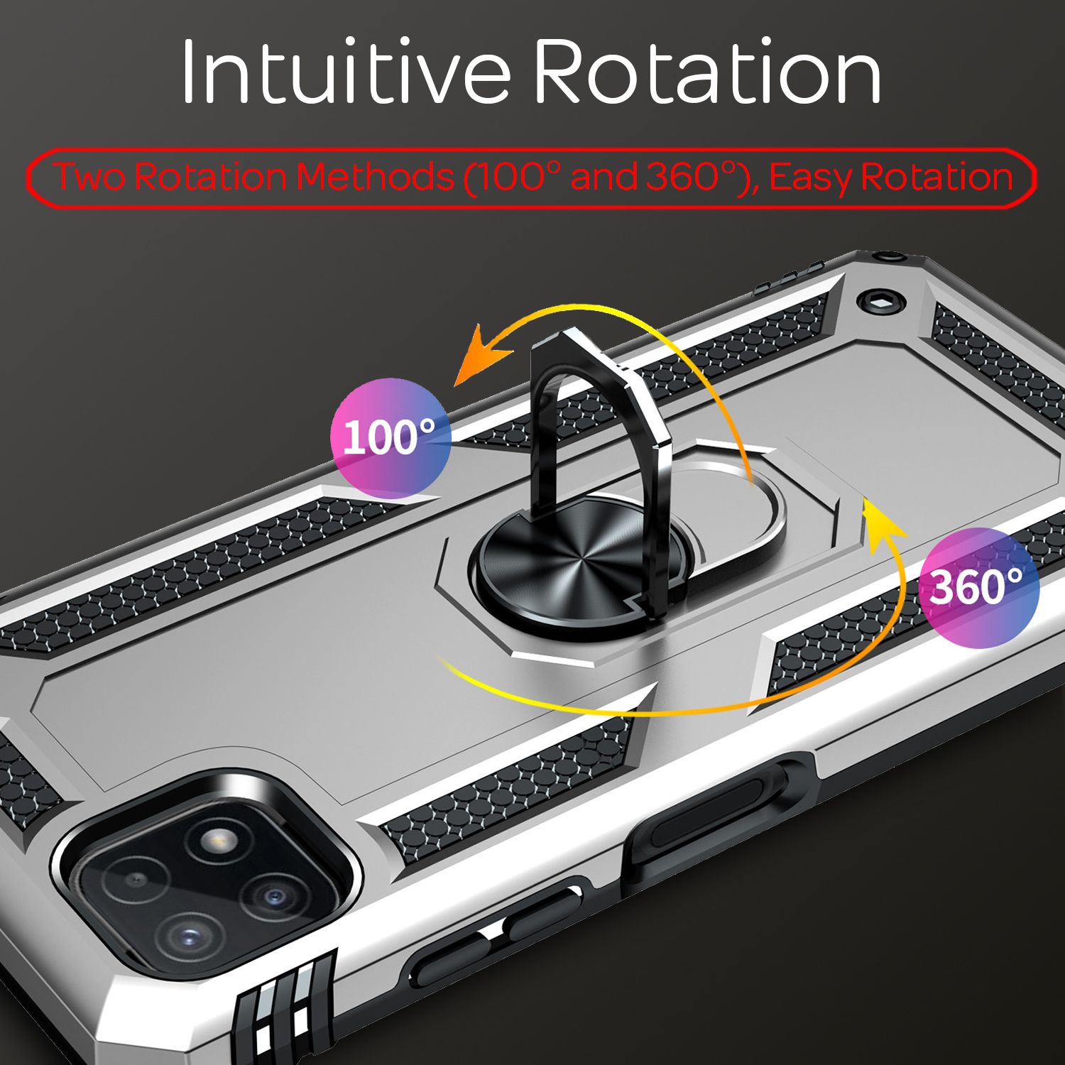 Zeus NALIA Hülle für Samsung Galaxy A22 5G, militärischer Look, stoßfest