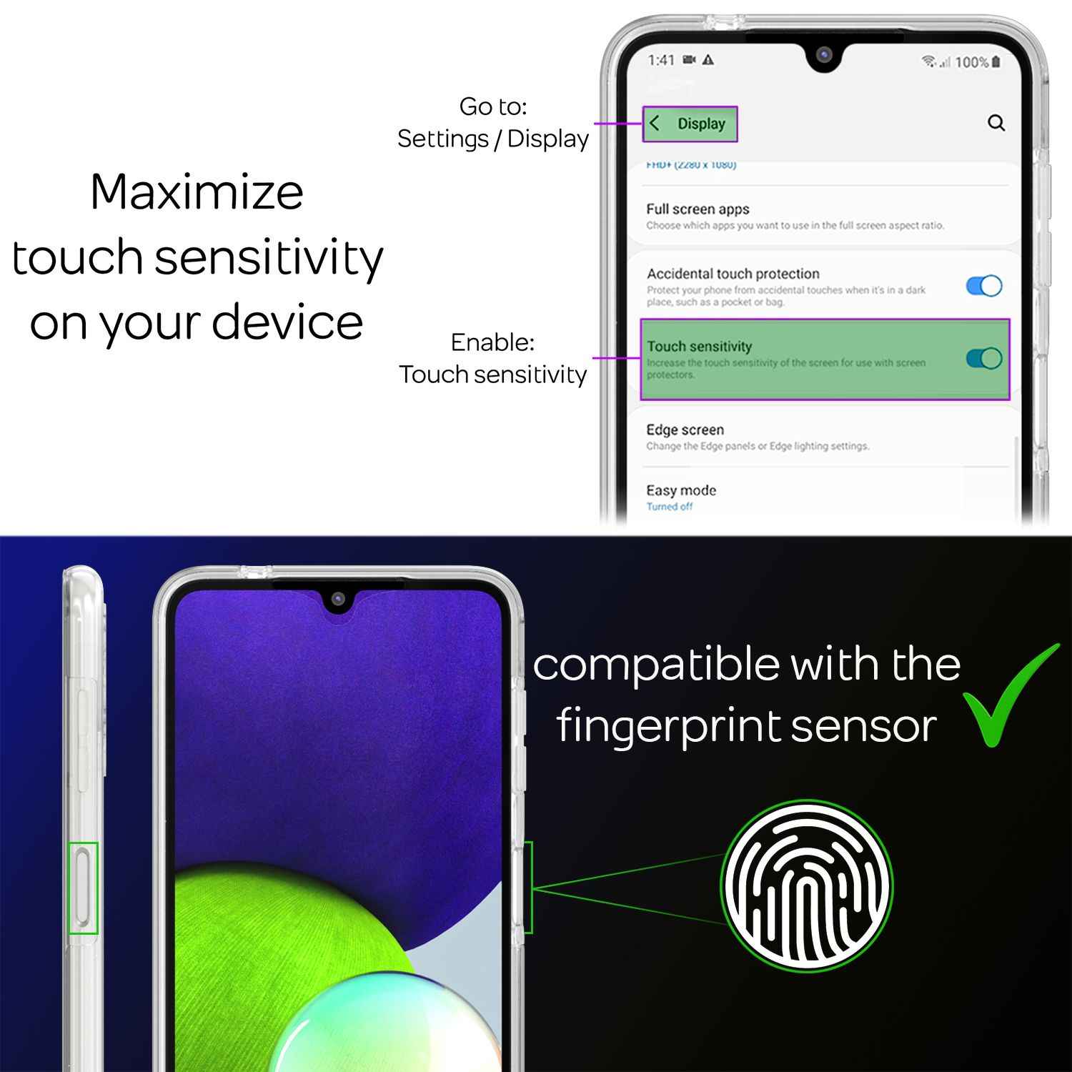 NALIA Klare 360° Schutzhülle für Samsung Galaxy A22, Komplettschutz Transparent Anti-Gelb Durchsichtig Robust