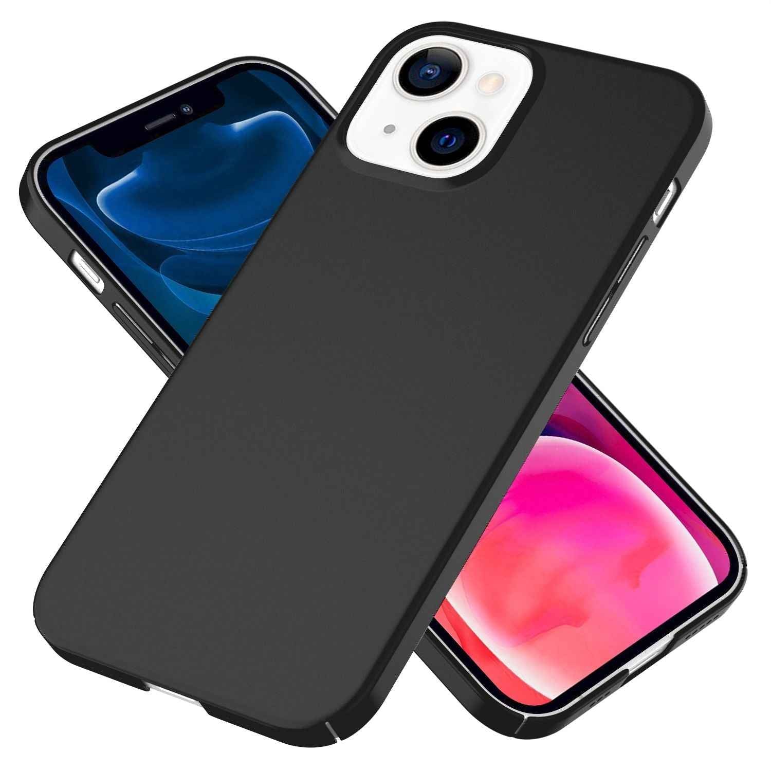 NALIA 0,5mm Dünne Handy Hülle für iPhone 13 Mini, Hard Case Cover Matt Bumper