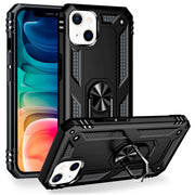NALIA Ring Hülle für iPhone 13, Hard Case mit Silikon Bumper Cover Handyhülle