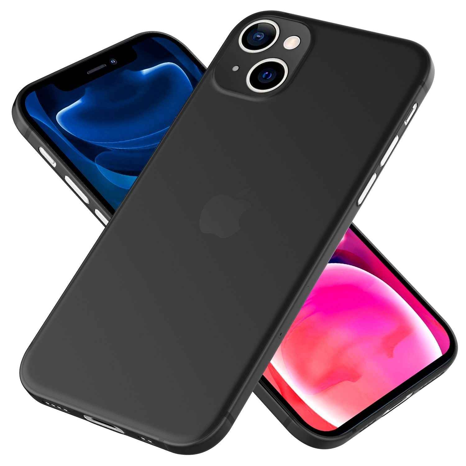 NALIA Extrem Dünnes Hardcase für iPhone 13 Mini, Durchsichtig 0,3mm Schlank
