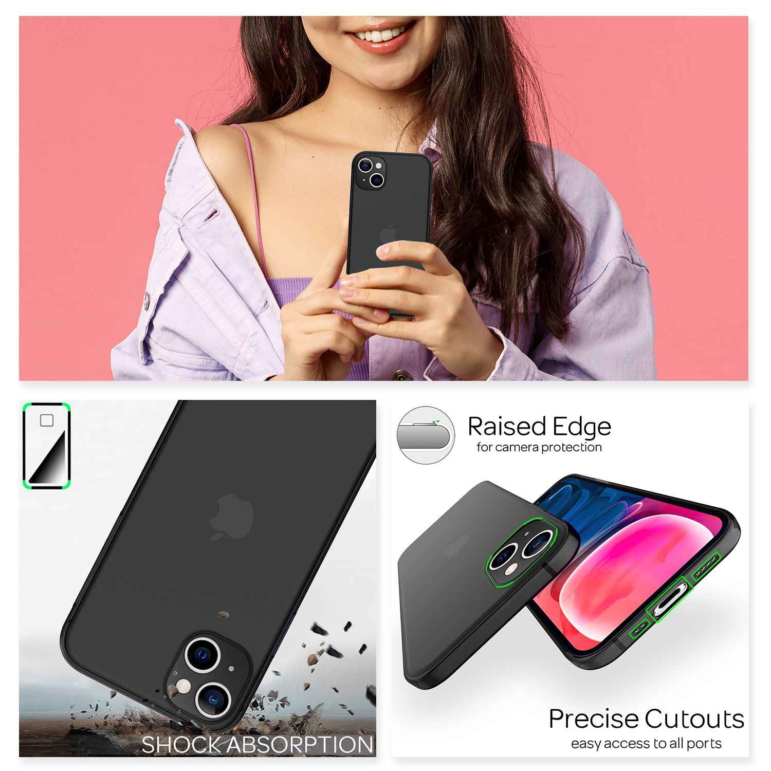 NALIA Extrem Dünnes Hardcase für iPhone 13 Mini, Durchsichtig 0,3mm Schlank