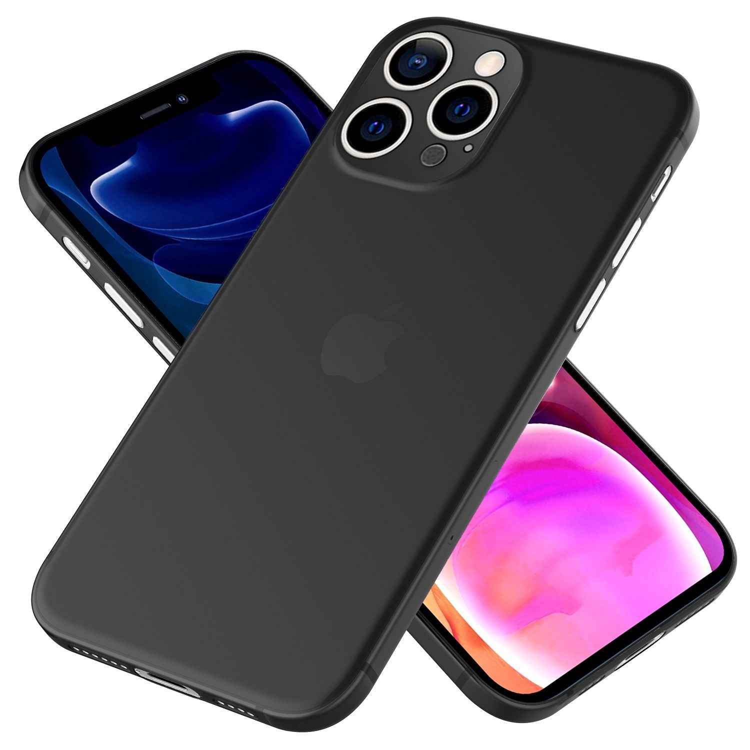 NALIA Extrem Dünnes Hardcase für iPhone 13 Pro Max, Durchsichtig 0,3mm Schlank