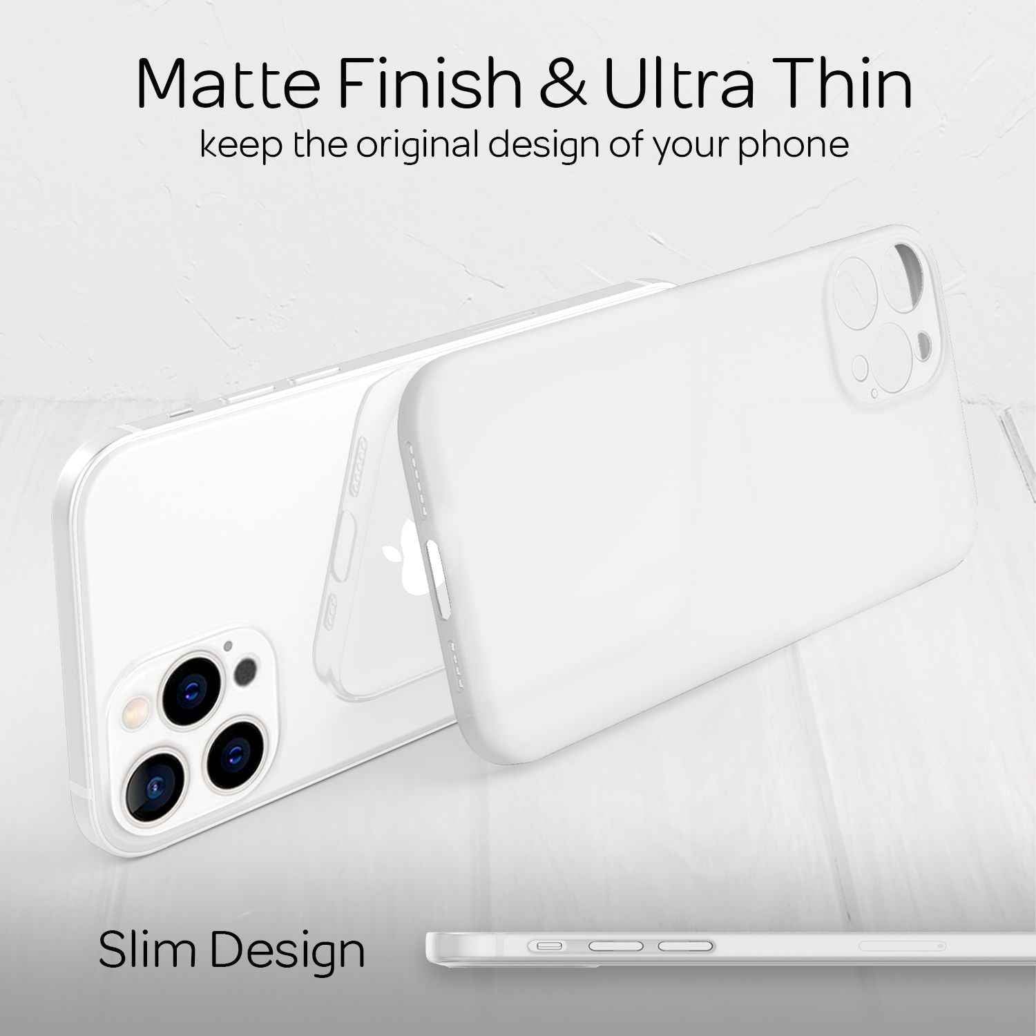 NALIA Extrem Dünnes Hardcase für iPhone 13 Pro Max, Durchsichtig 0,3mm Schlank