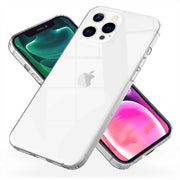 NALIA Klares Kratzfeste Hülle für iPhone 13 Pro, Transparent Anti-Gelb Stoßfest Harte Rückseite & Silikon Rahmen