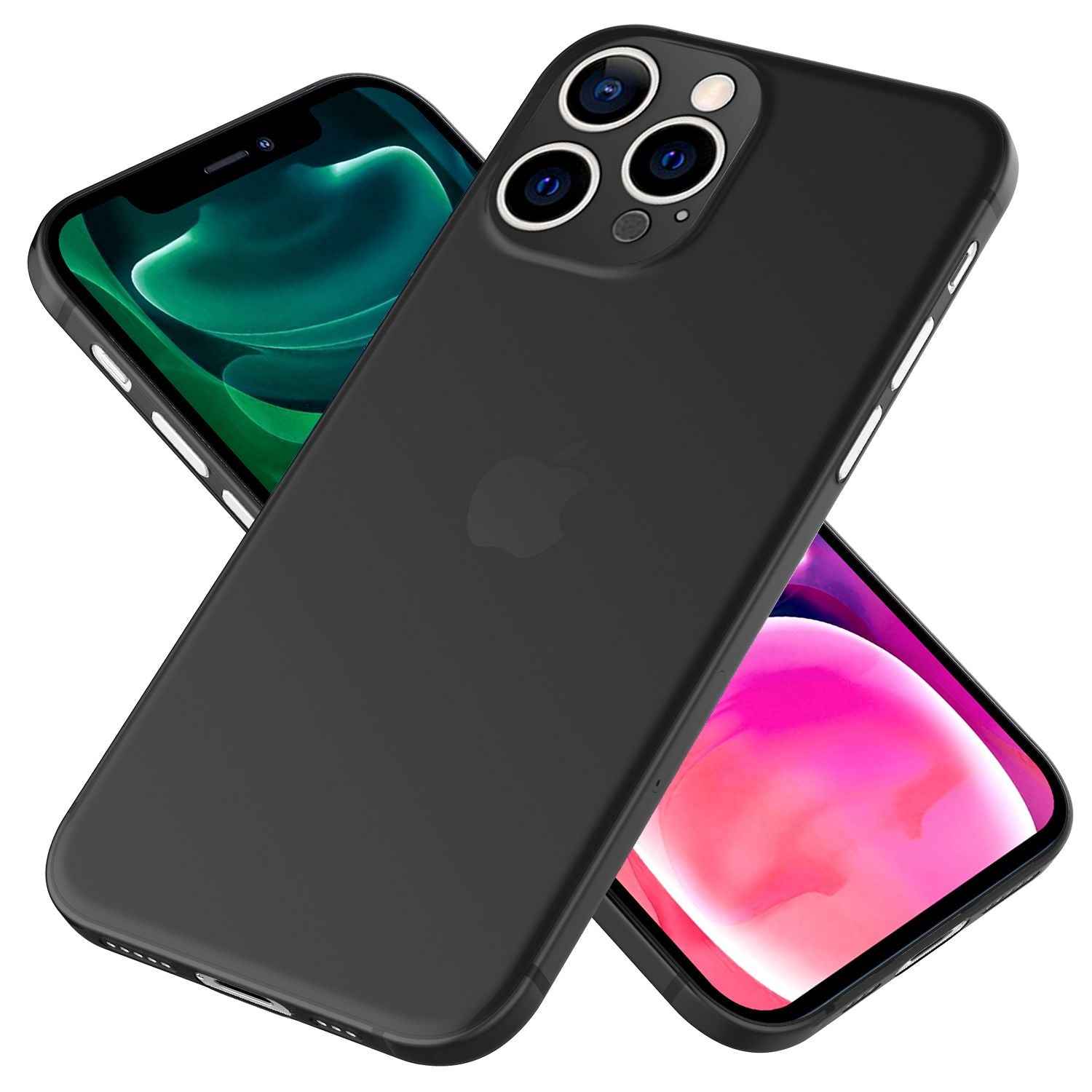 NALIA Extrem Dünnes Hardcase für iPhone 13 Pro, Durchsichtig 0,3mm