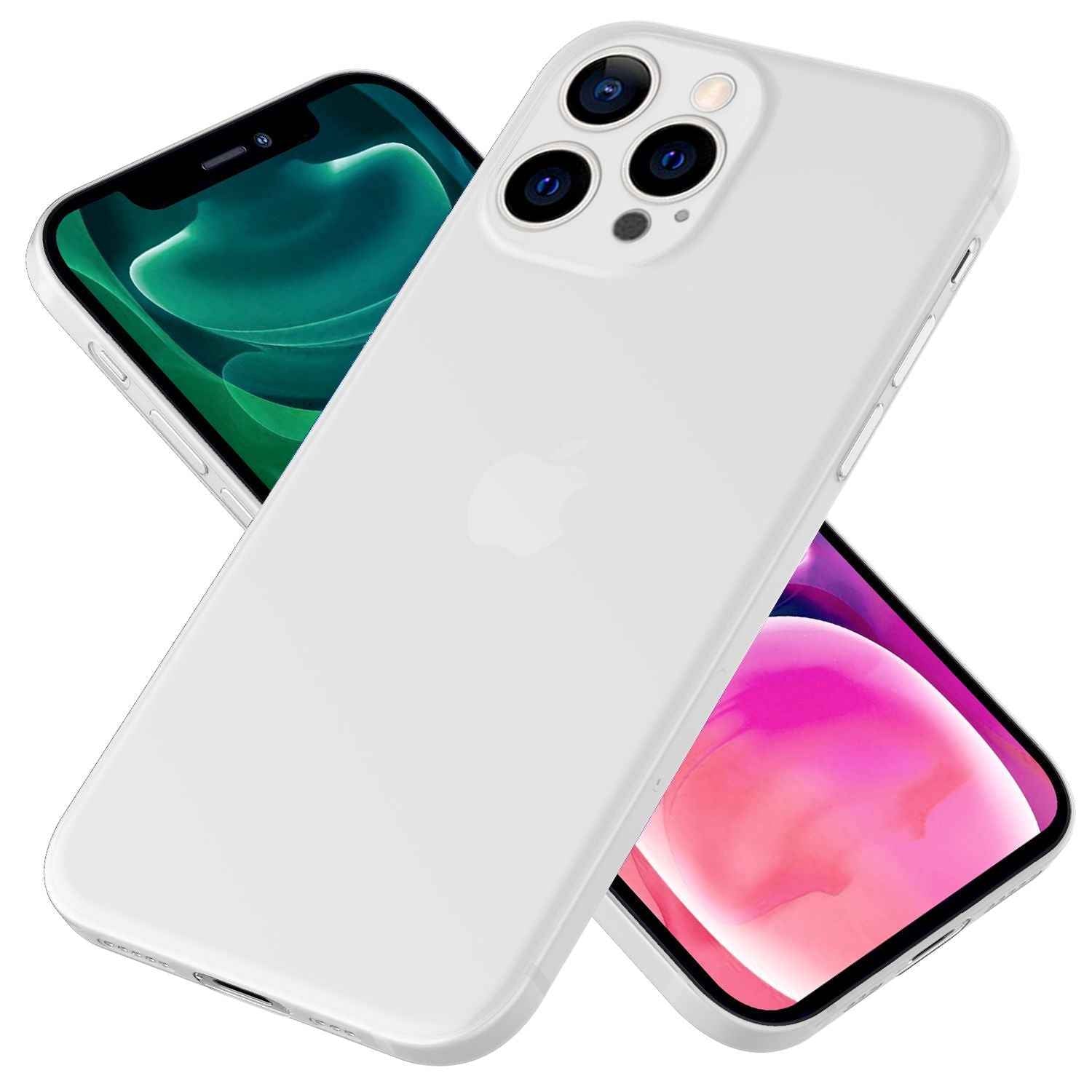 NALIA Extrem Dünnes Hardcase für iPhone 13 Pro, Durchsichtig 0,3mm