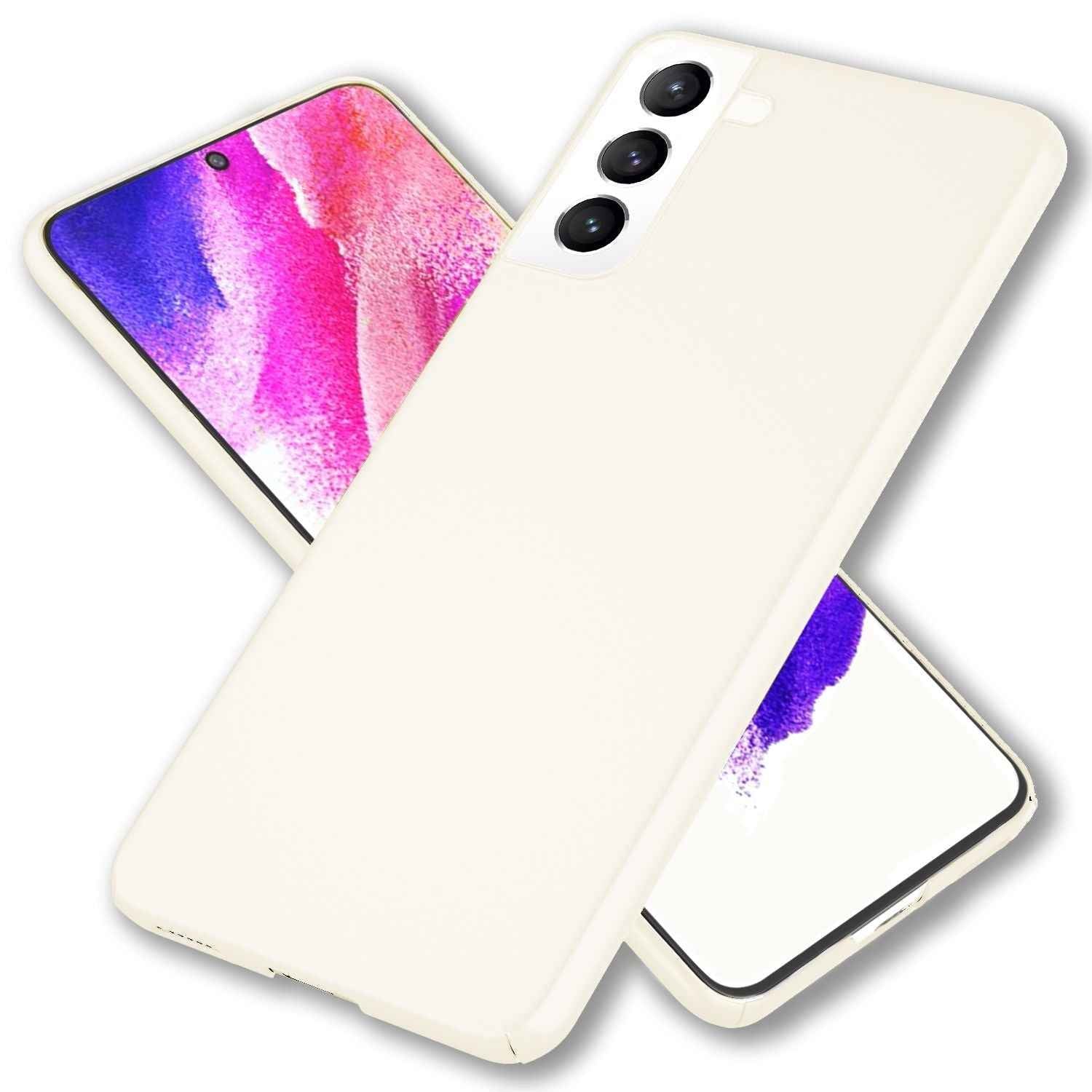NALIA Ultra-Dünnes Hardcase für Samsung Galaxy S21 FE, Anti-Fingerabdruck Matt Rutschfest Extra-Leicht 0,5mm Schlank