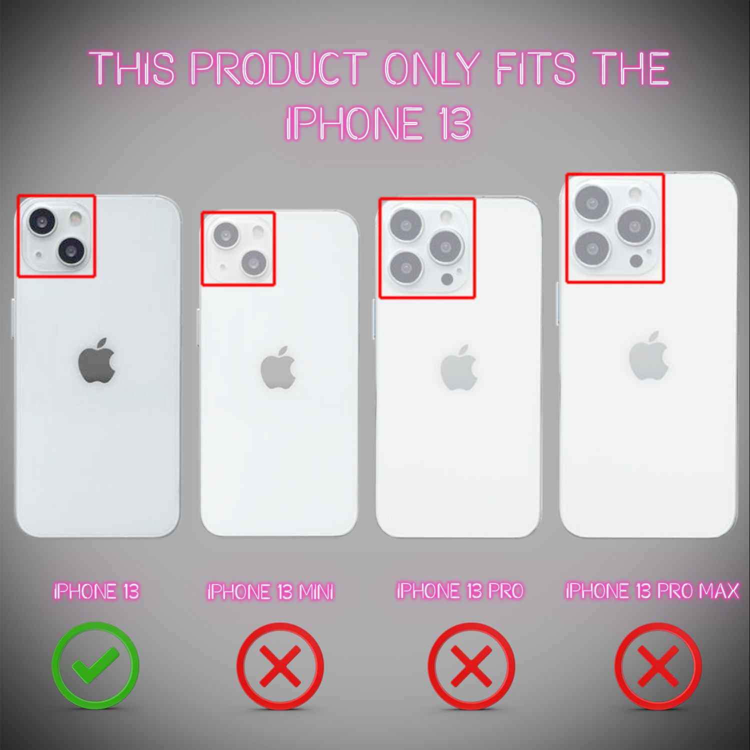 NALIA Klare Neon Handy Hülle für iPhone 13, Bunt Durchsichtig Cover Case