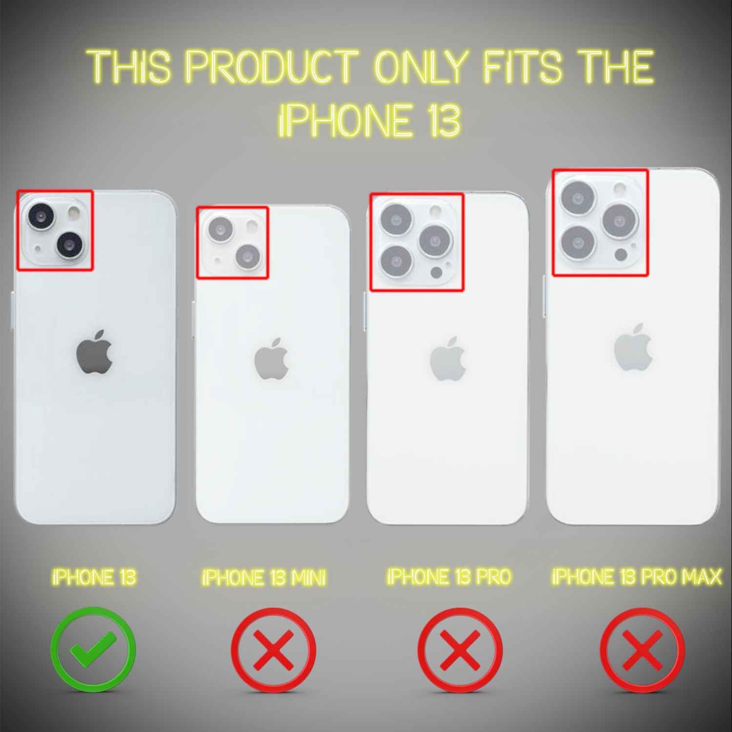 NALIA Klare Neon Handy Hülle für iPhone 13, Bunt Durchsichtig Cover Case