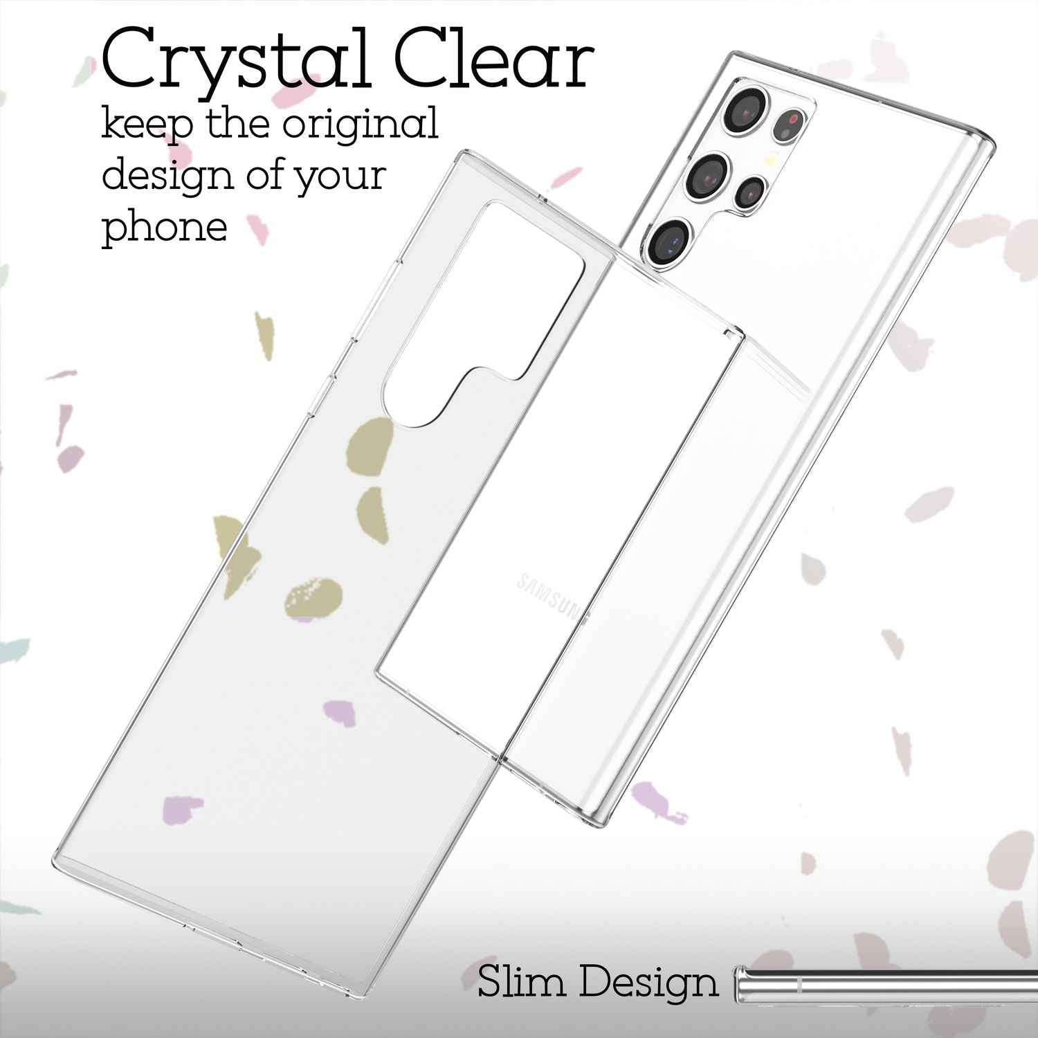 NALIA Klare Silikonhülle für Samsung Galaxy S22 Ultra, Transparent Anti-Gelb Durchsichtig Vergilbungsfrei Clear Case, Handyhülle Schutzhülle
