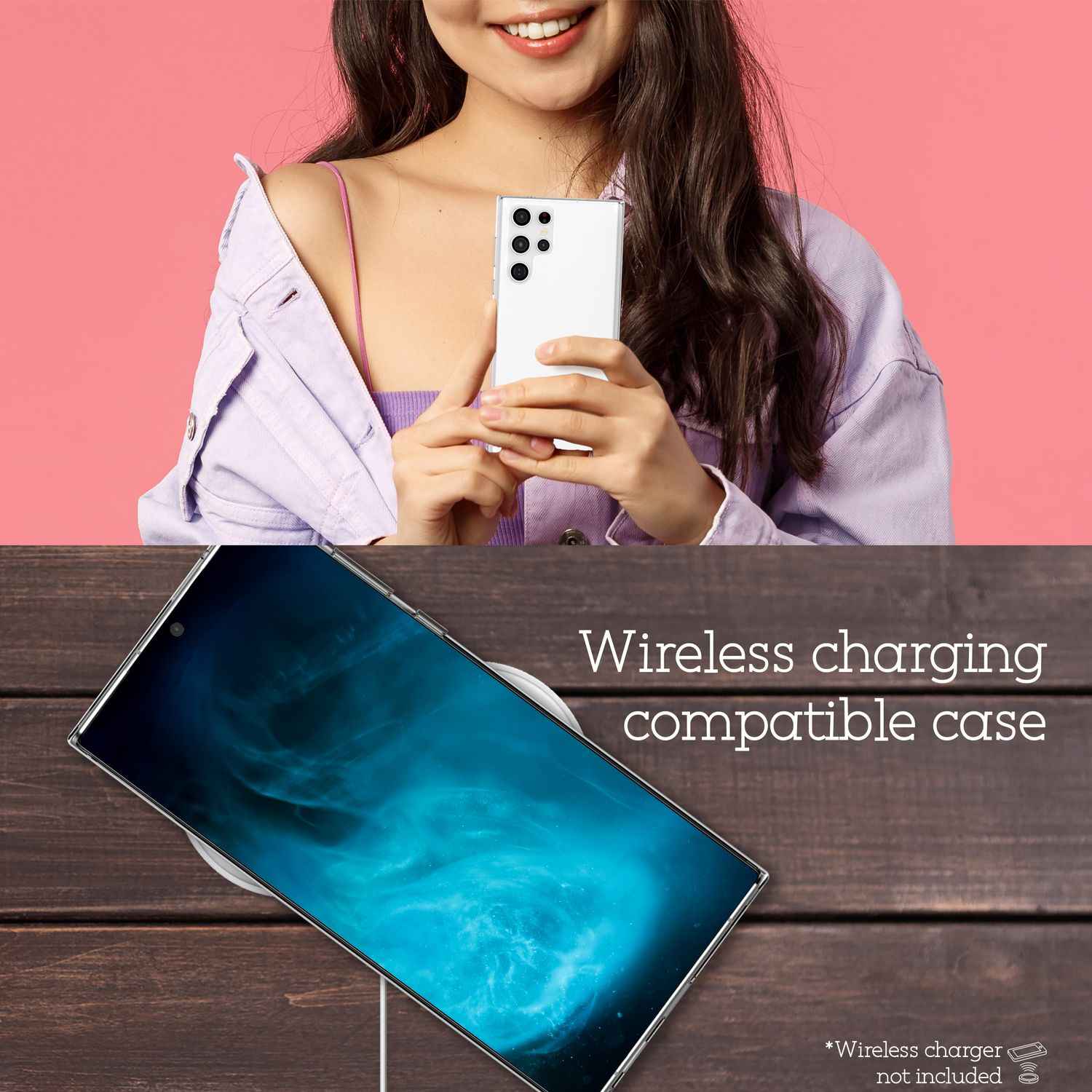 NALIA Klares Kratzfestes Case für Samsung Galaxy S22 Ultra, Transparent Anti-Gelb Durchsichtig Harte Rückseite & Silikon Rahmen, Handyhülle Schutzhülle