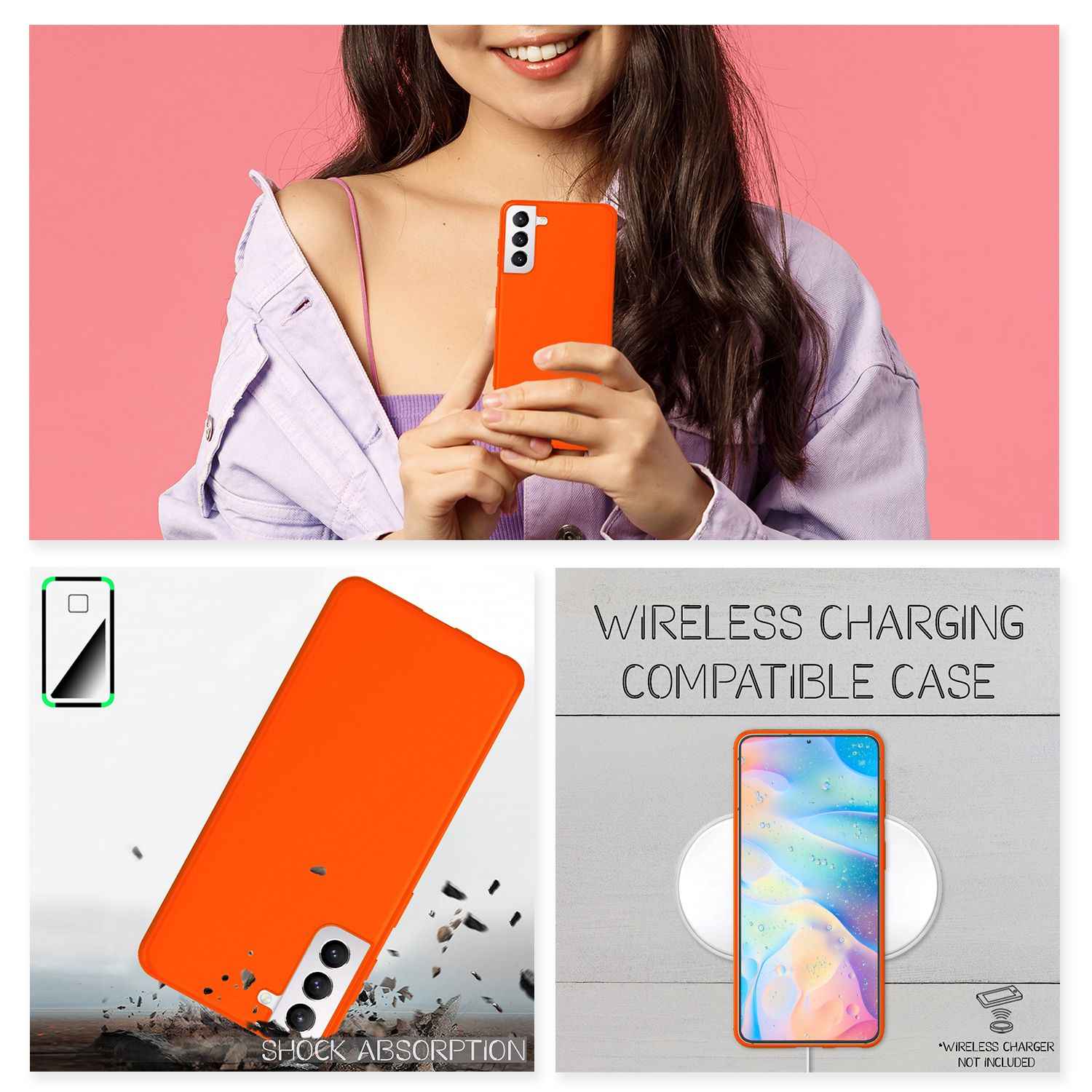 NALIA Bunte Neon Silikonhülle für Samsung Galaxy S22 Plus, Intensive Farbe Rutschfest Samtig Weich Gummiert, Schutzhülle Handyhülle