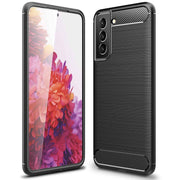NALIA Carbon Look Case für Samsung Galaxy S22 Plus, Matt-Schwarze Silikonhülle Anti-Fingerabdruck Kohlefaser-Optik, Handyhülle Schutzhülle