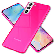 NALIA Klare Neon Handyhülle für Samsung Galaxy S22, Durchsichtig Bunt Leuchtend Vergilbungsfrei, Dünne Robuste Schutzhülle Cover Case