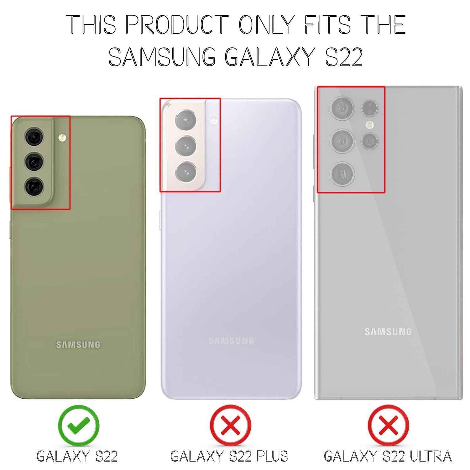NALIA Klare Neon Handyhülle für Samsung Galaxy S22, Durchsichtig Bunt Leuchtend Vergilbungsfrei, Dünne Robuste Schutzhülle Cover Case