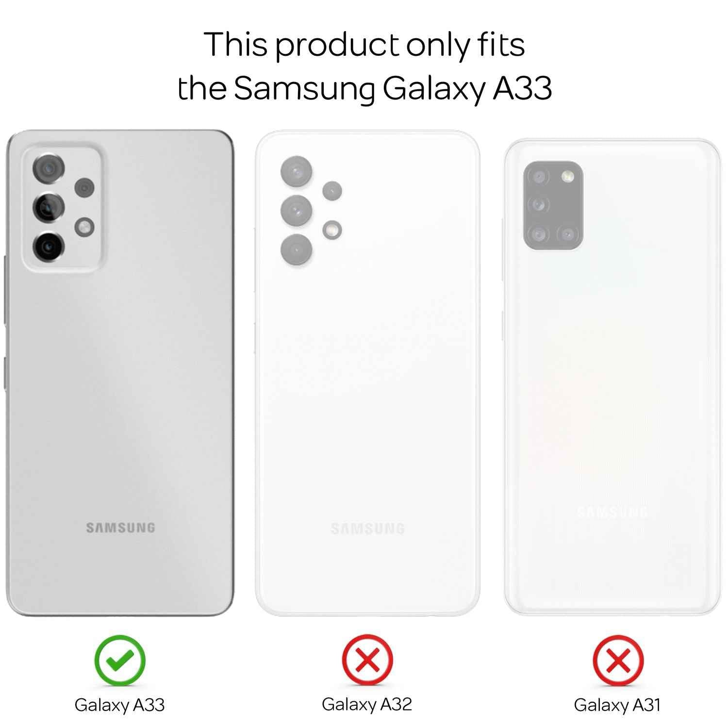 Für Samsung Galaxy A33 - Military Style Ring Hülle Stoßfest Outdoor Schutz Cover