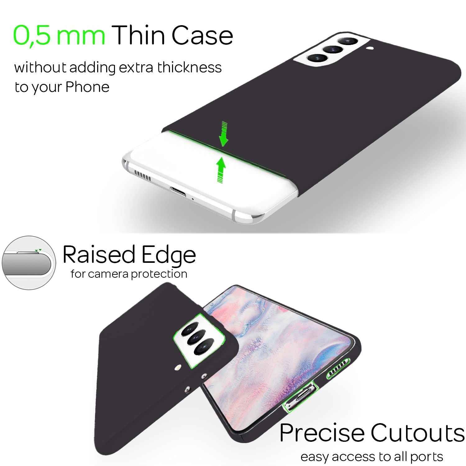 NALIA Ultra-Dünnes Hardcase für Samsung Galaxy S22 Plus