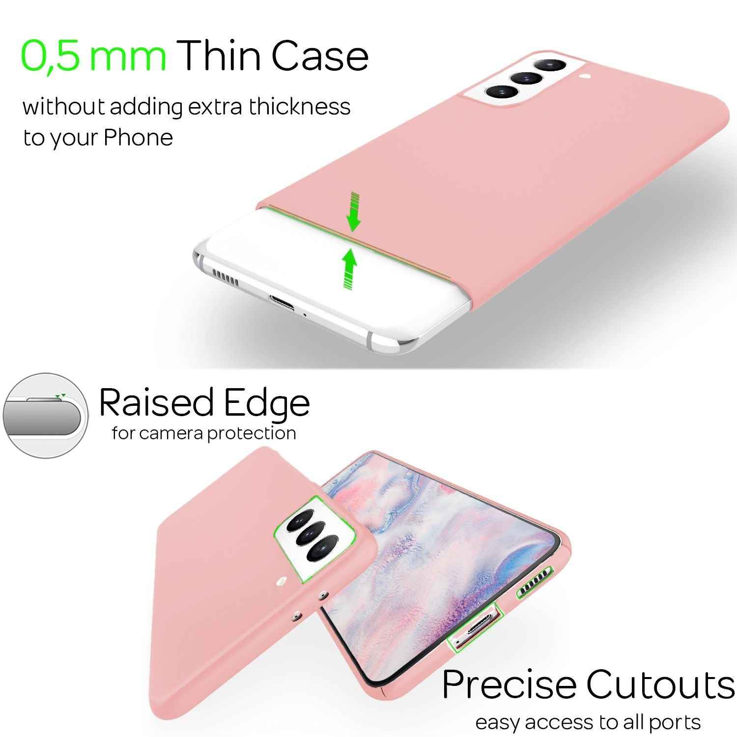 NALIA Ultra-Dünnes Hardcase für Samsung Galaxy S22 Plus