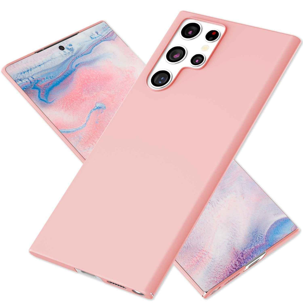 NALIA Ultra-Dünnes Hardcase für Samsung Galaxy S22 Ultra, Anti-Fingerabdruck Seidig-Matt Rutschfest Extra-Leicht 0,5mm Schlank, Harte Schutzhülle