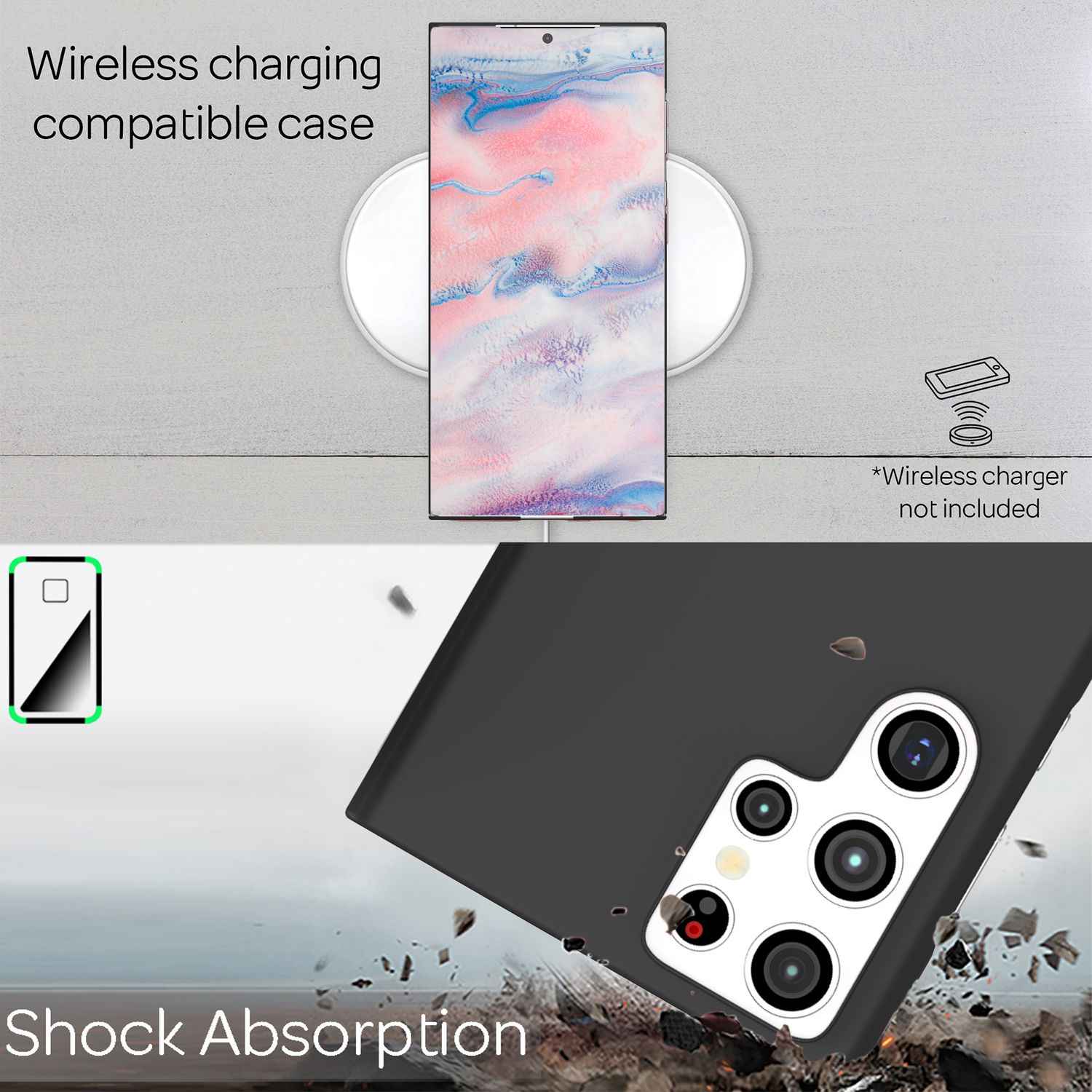 NALIA Ultra-Dünnes Hardcase für Samsung Galaxy S22 Ultra, Anti-Fingerabdruck Seidig-Matt Rutschfest Extra-Leicht 0,5mm Schlank, Harte Schutzhülle
