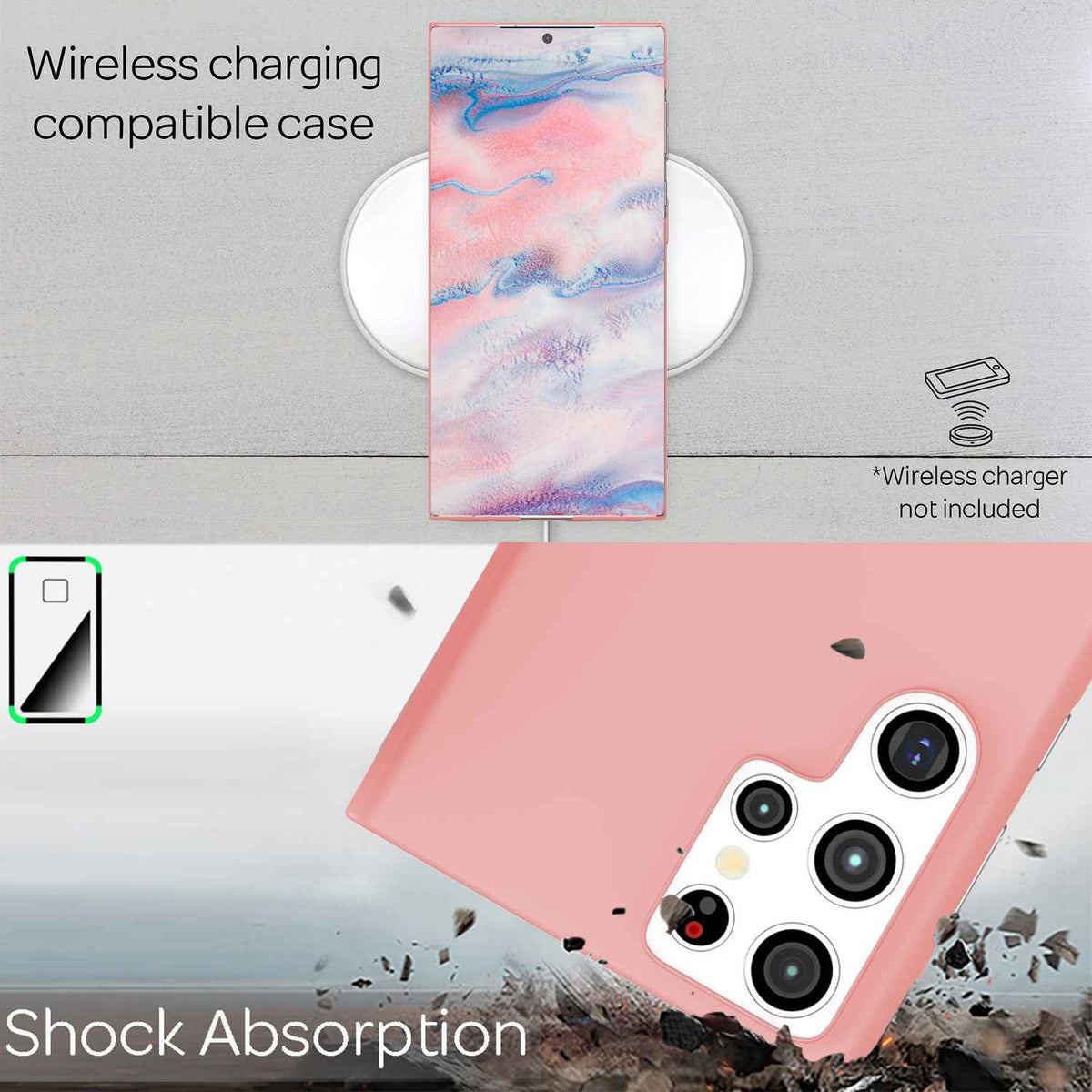 NALIA Ultra-Dünnes Hardcase für Samsung Galaxy S22 Ultra, Anti-Fingerabdruck Seidig-Matt Rutschfest Extra-Leicht 0,5mm Schlank, Harte Schutzhülle