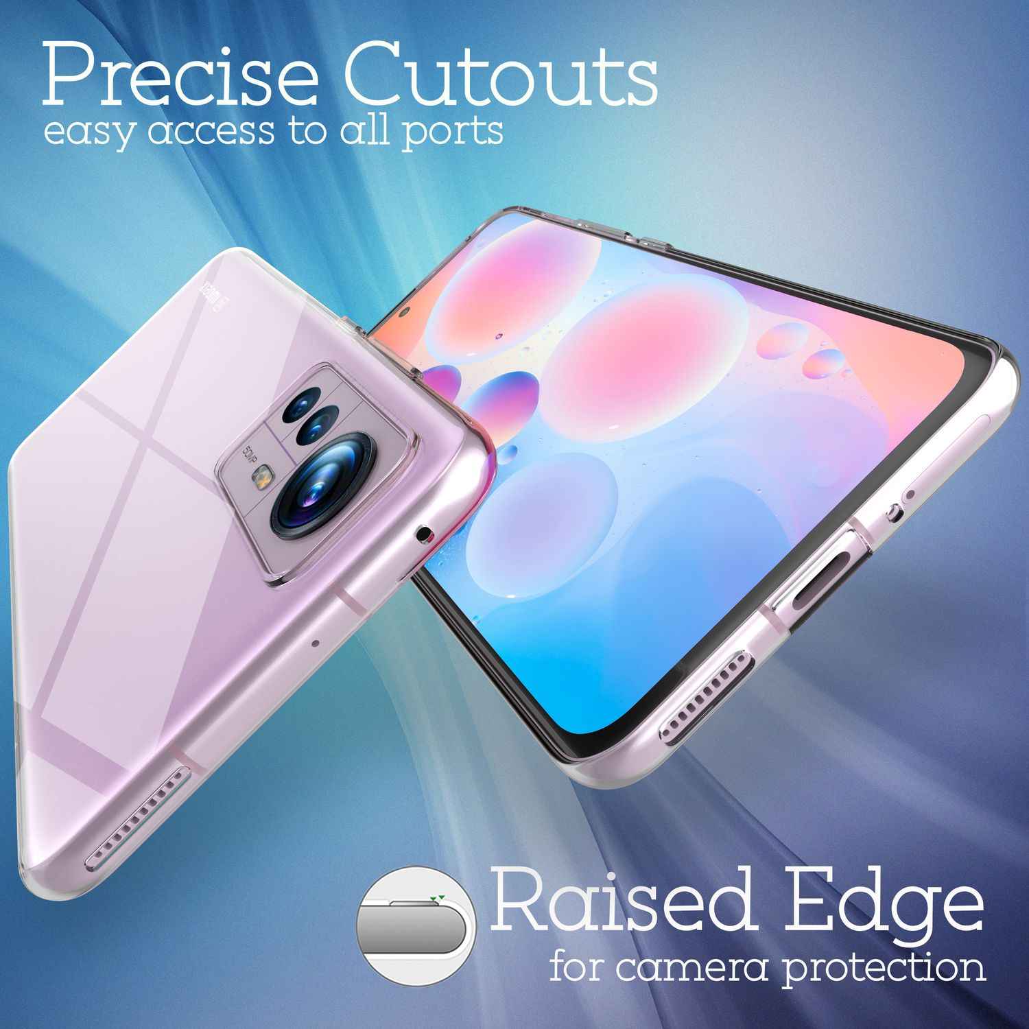Klare Silikonhülle für Xiaomi 12/ Xiaomi 12X - Silikon Handy Hülle Case Cover