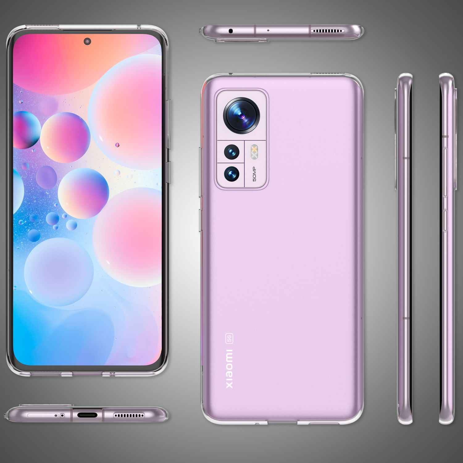 Klare Silikonhülle für Xiaomi 12/ Xiaomi 12X - Silikon Handy Hülle Case Cover